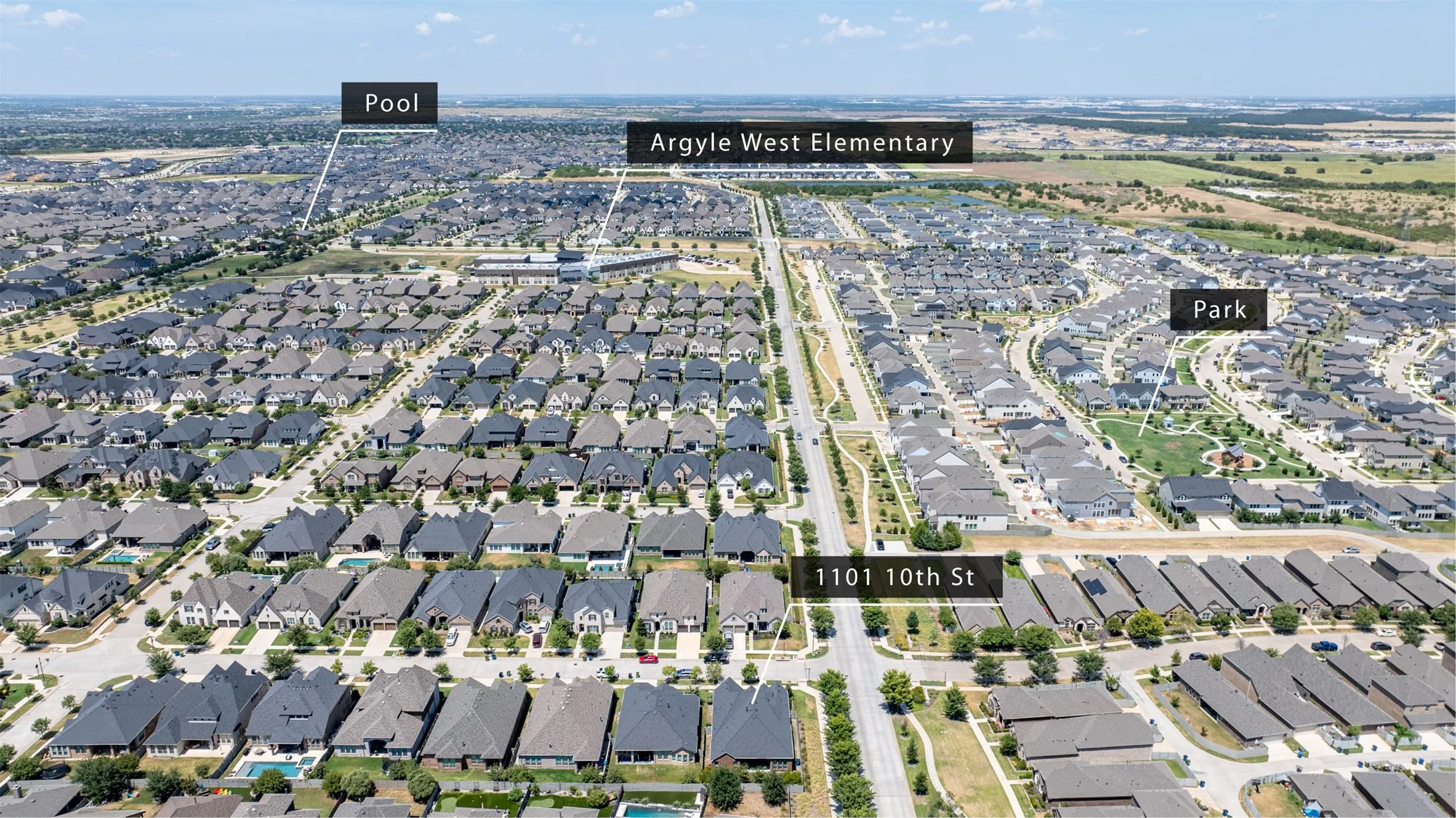 Great location, close to the pool, park and Argyle West Elementary!