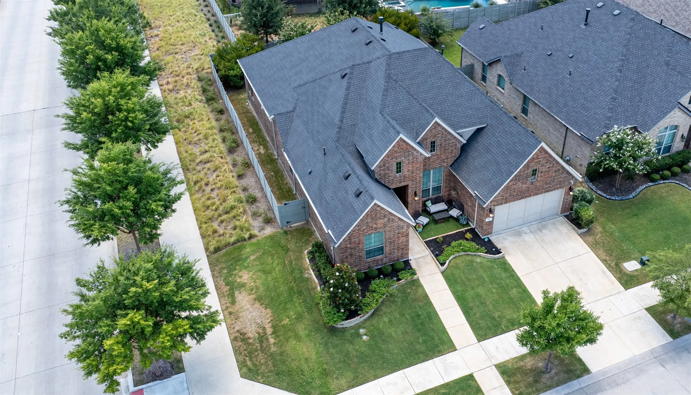 Home includes 3 car tandem garage.