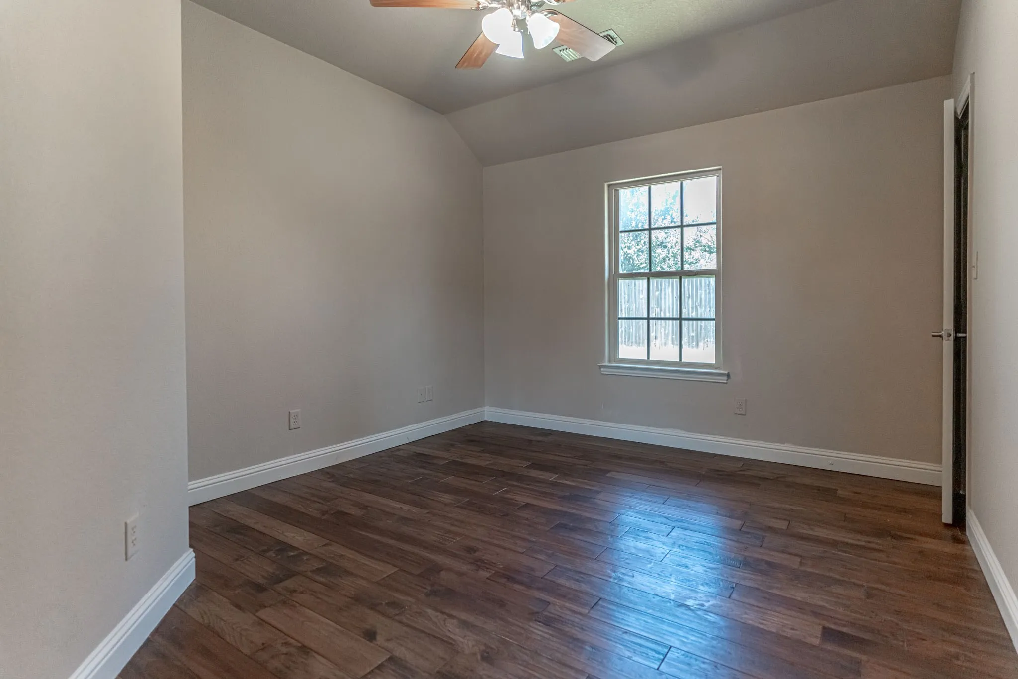 Secondary bedroom with new flooring