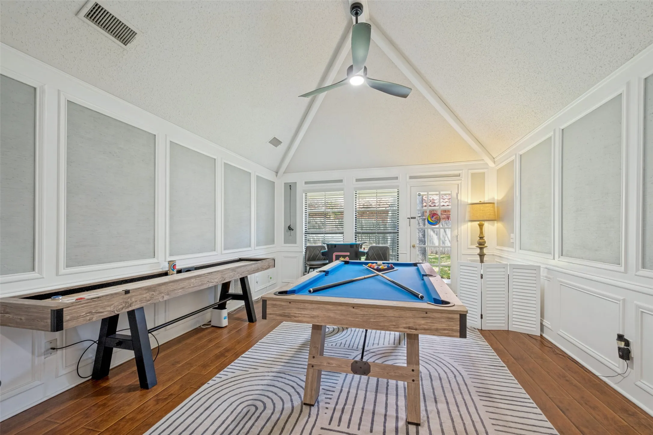 Oversized Game Room with easy access to the covered patio area.