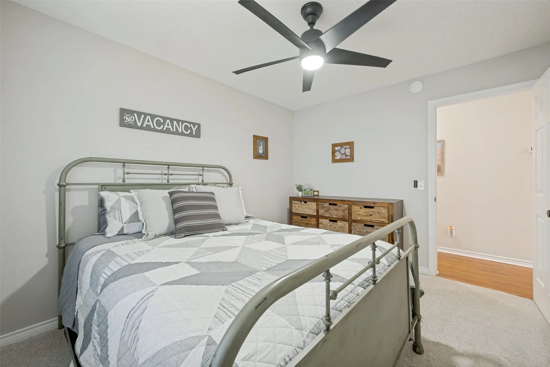 Lovely neutral paint in these bedrooms, makes it so easy for your own personal decor.
