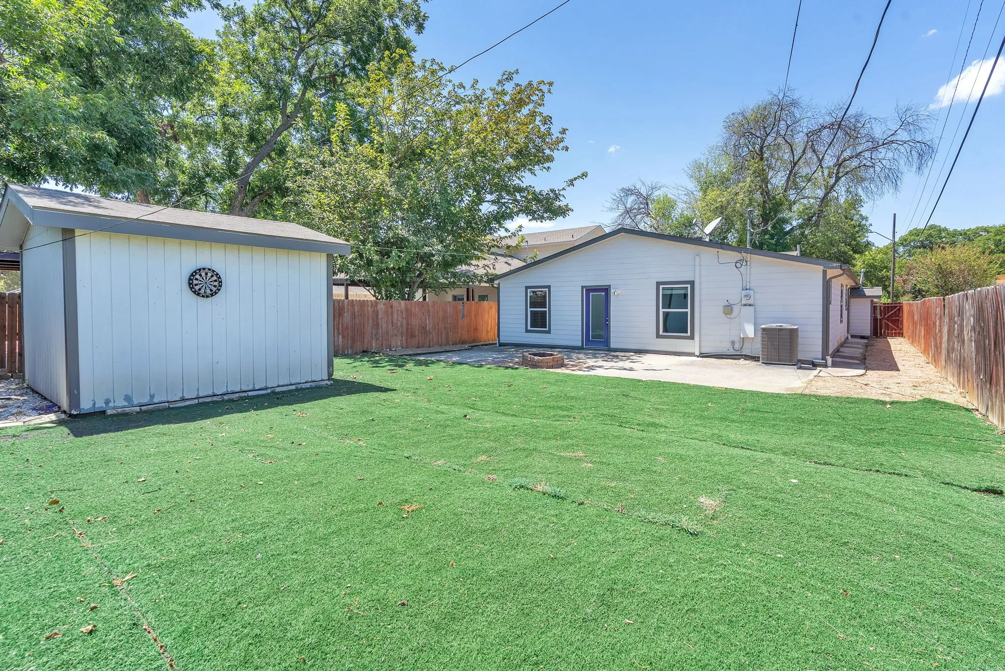 Artificial turf and storage
