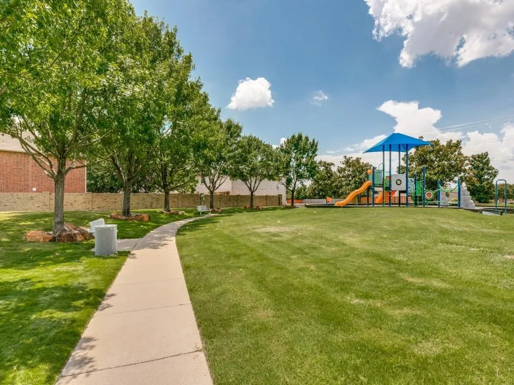 View of green lawn