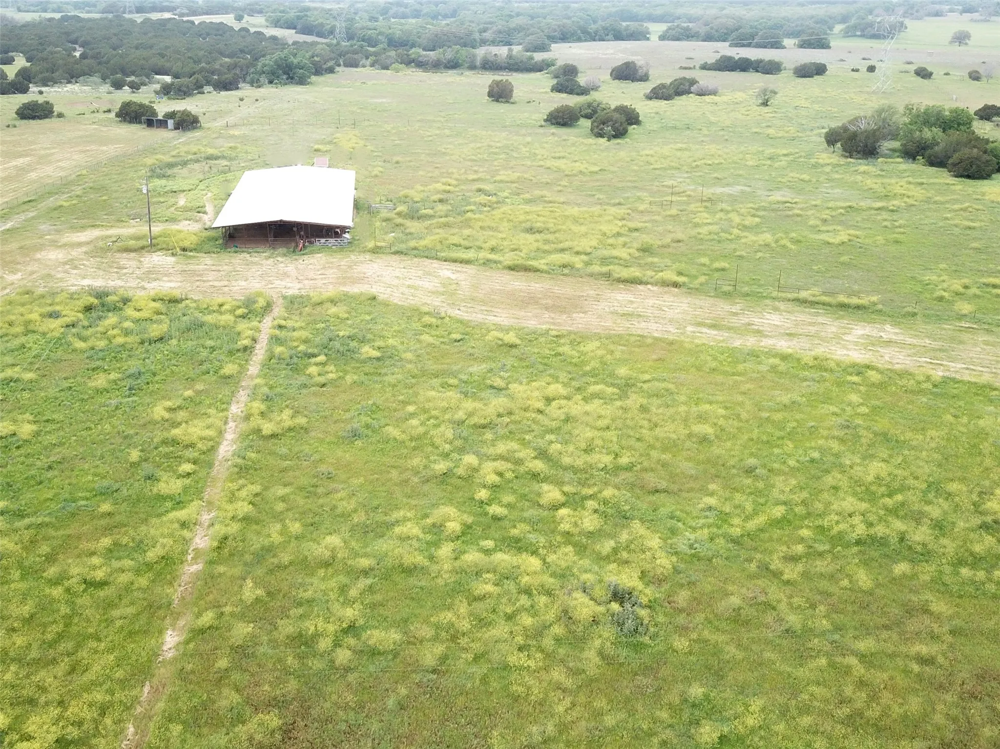 Drone / aerial view with a rural view