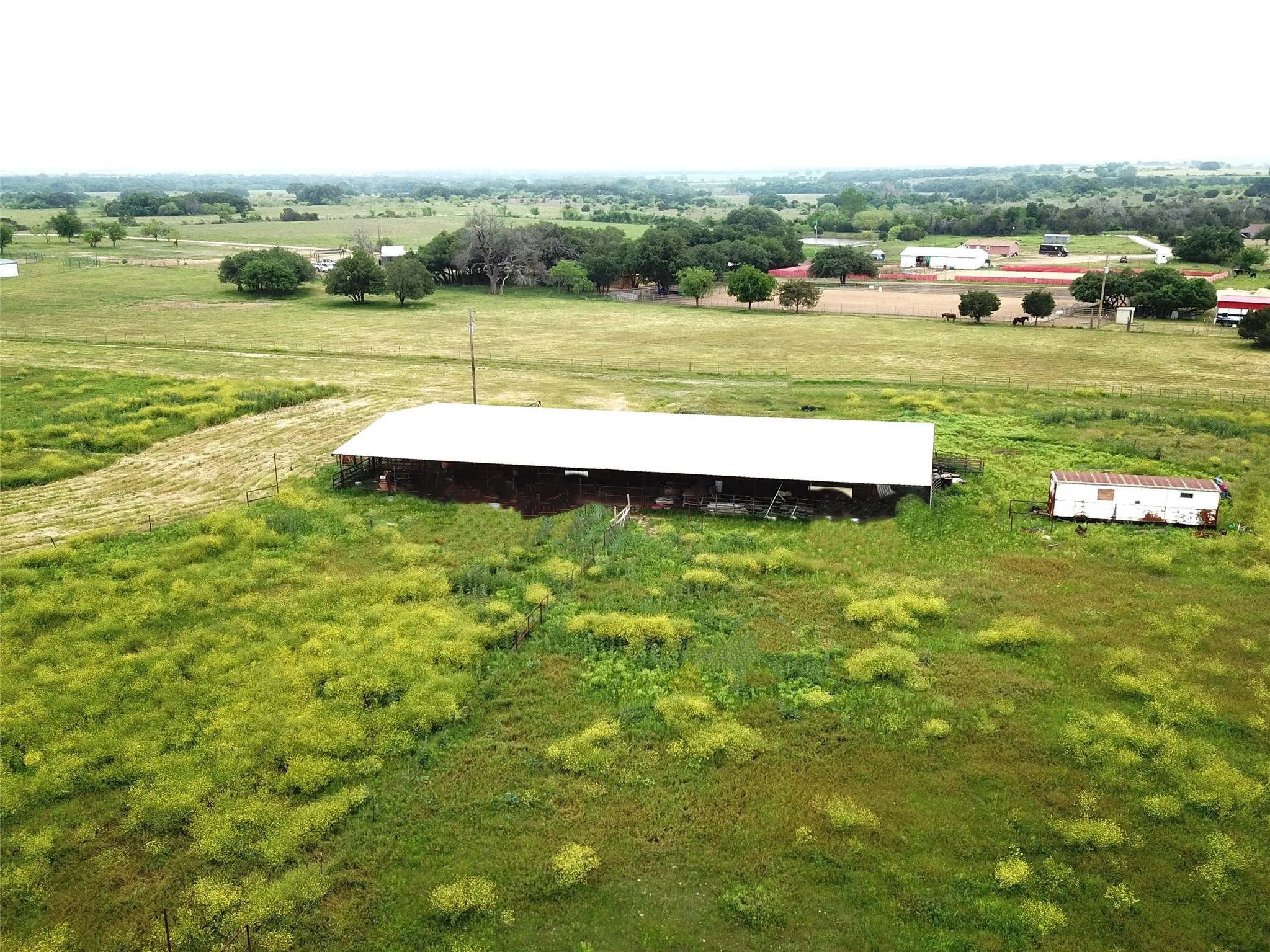 Drone / aerial view with a rural view