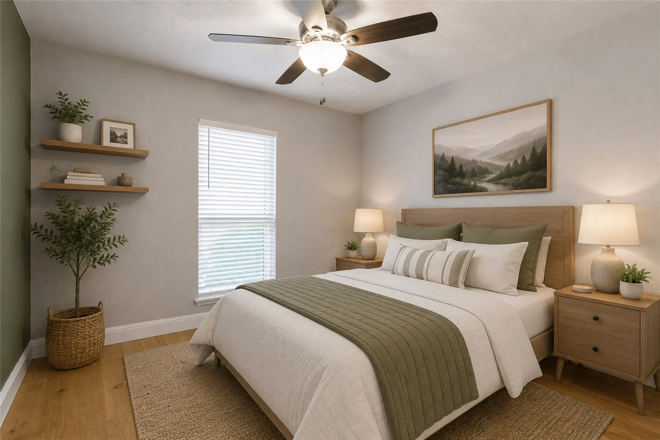 Bedroom. Virtually Staged