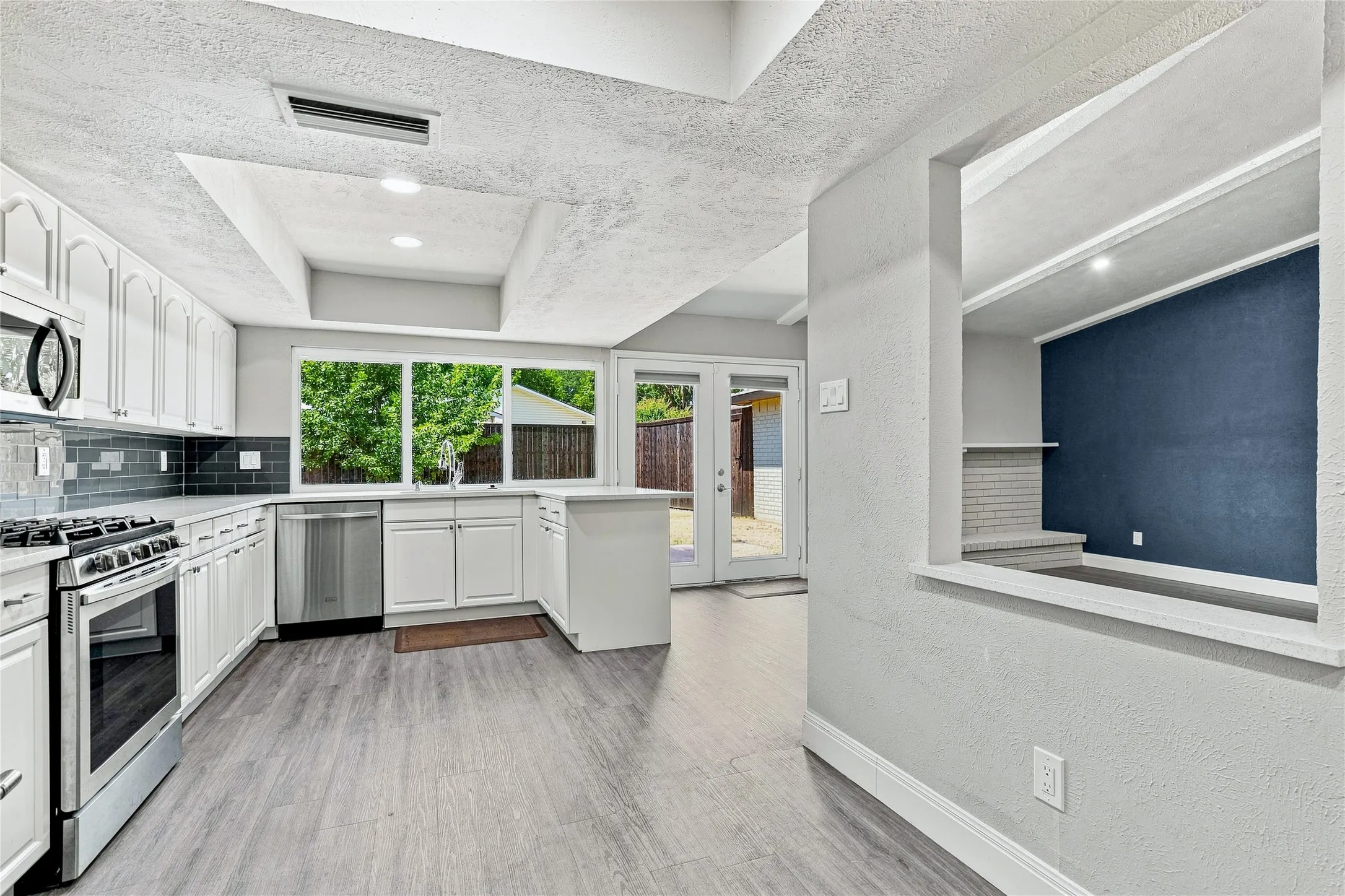 Kitchen open to the Family Room