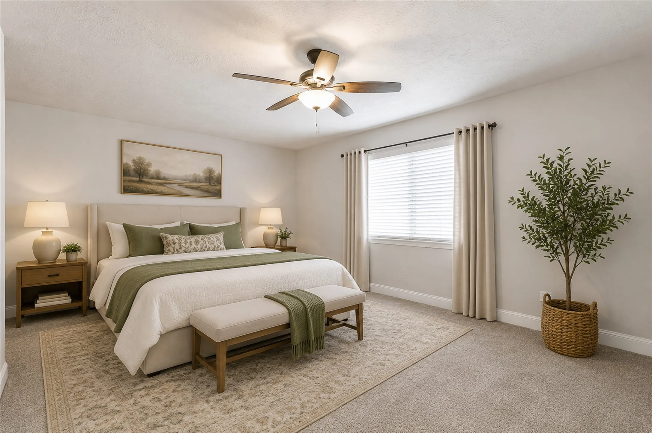 Primary Bedroom. Virtually Staged