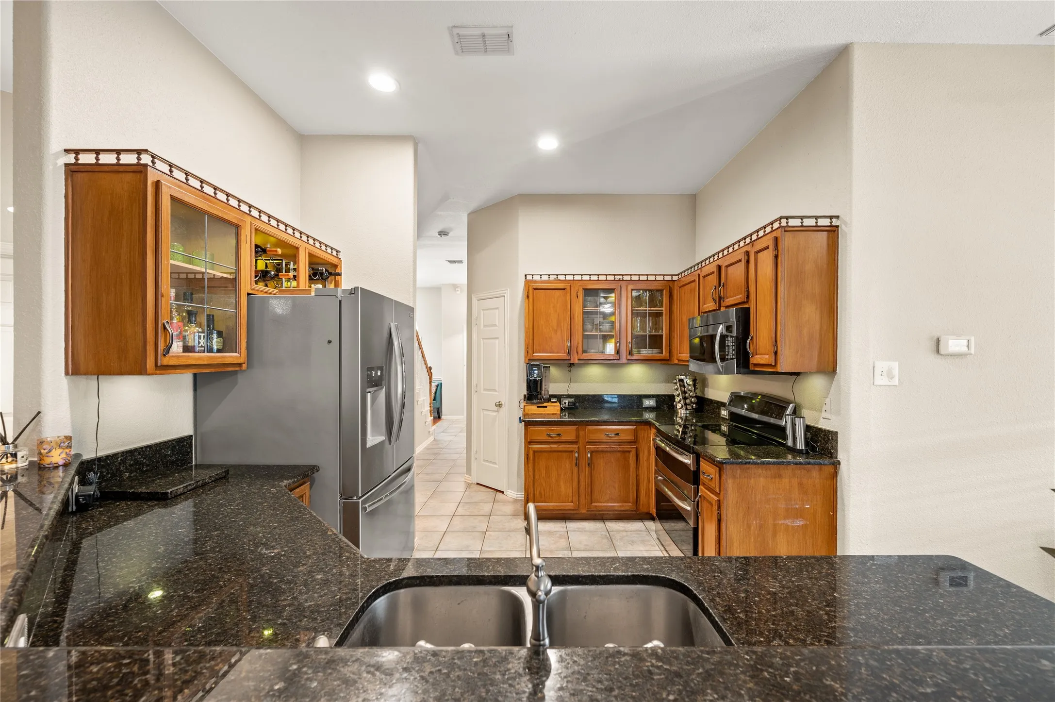 Updated kitchen with granite counters