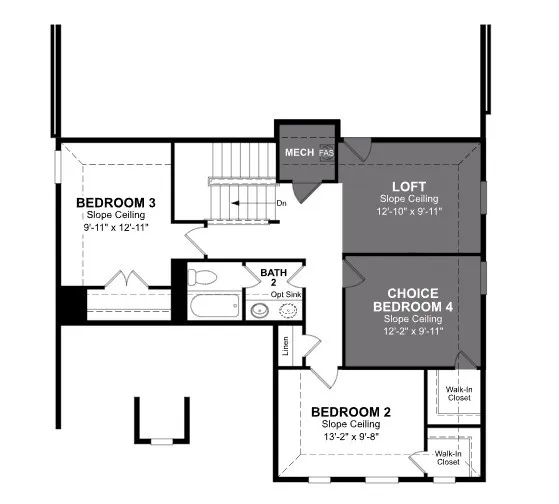 Beazer Homes The Villages at Hurricane Creek Cascade Floorplan.