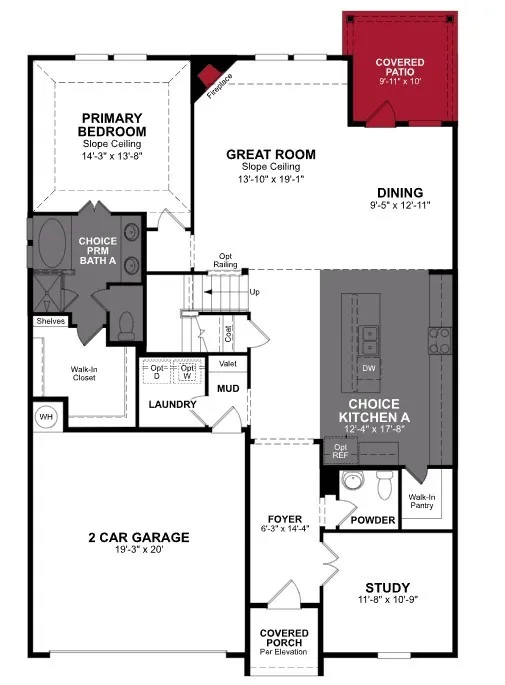 Beazer Homes The Villages at Hurricane Creek Cascade Floorplan.