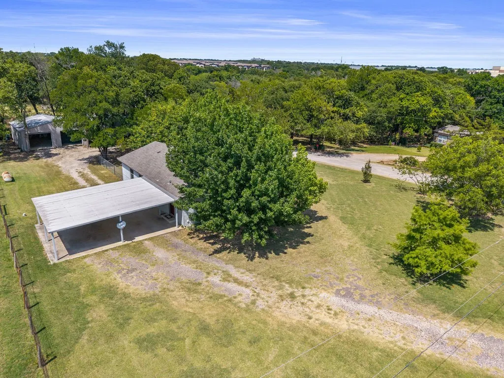 View of carport