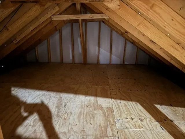 Seller floored attic for extra storage