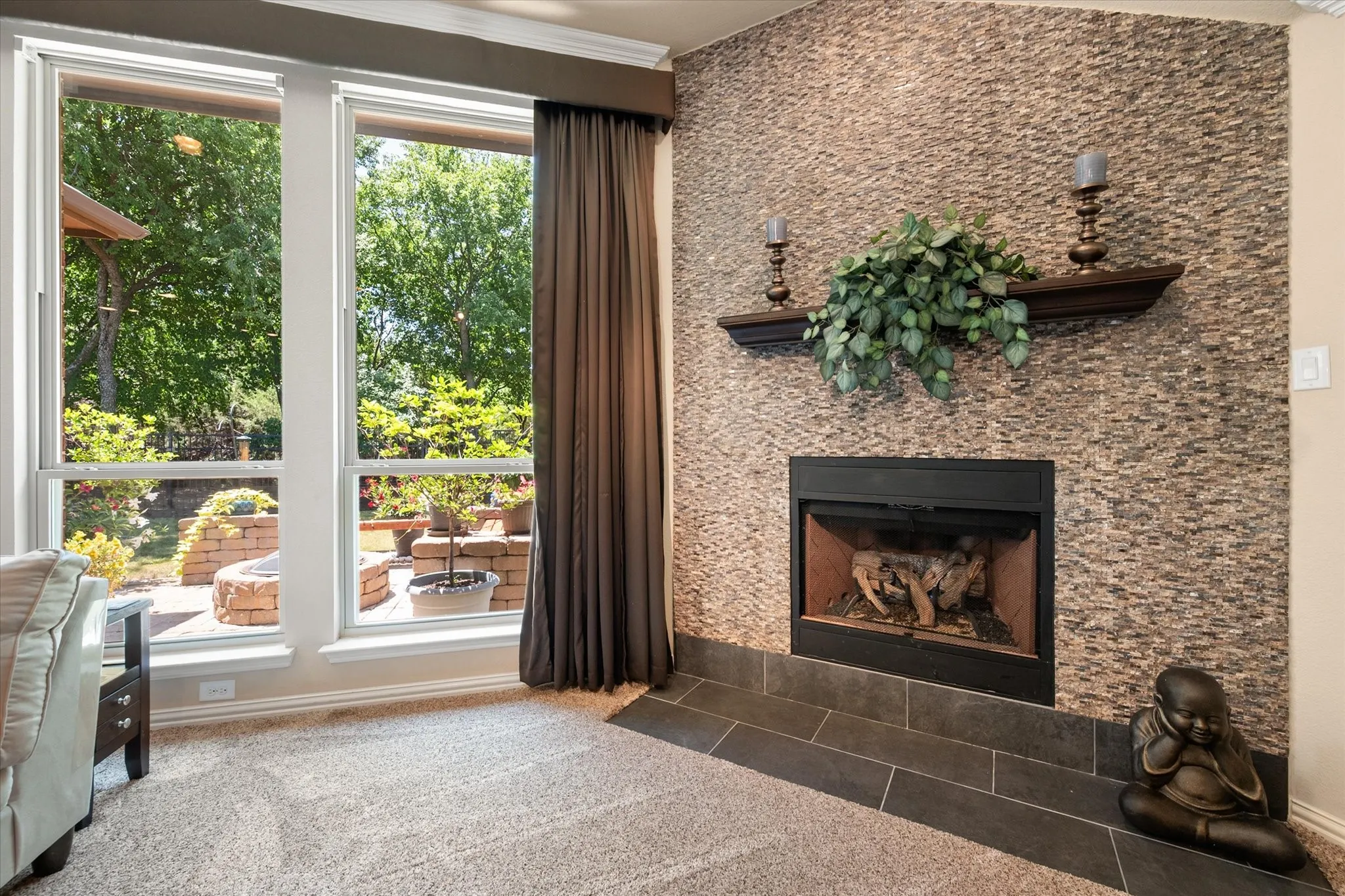 Updated Custom Fireplace
