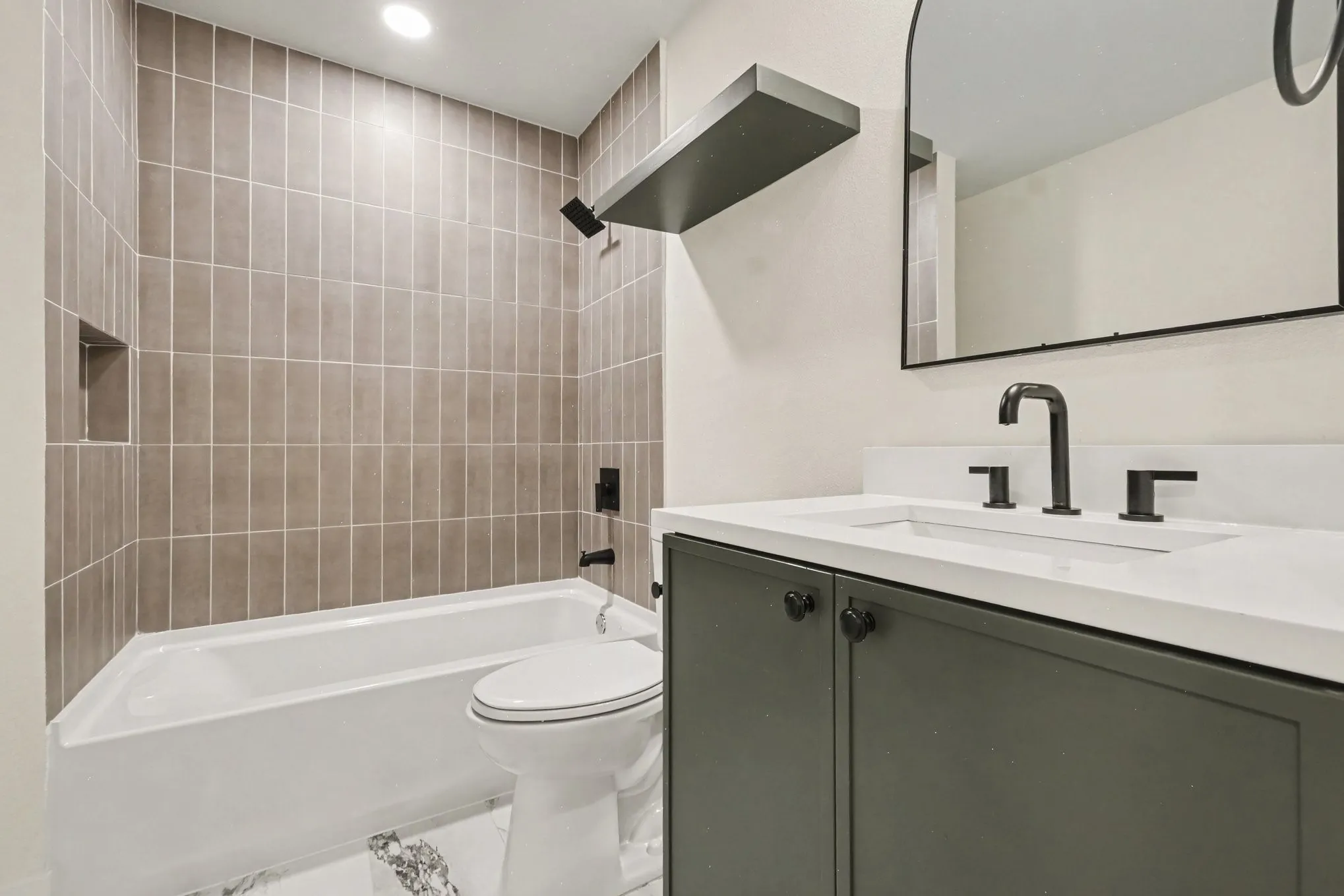 Hall bathroom.