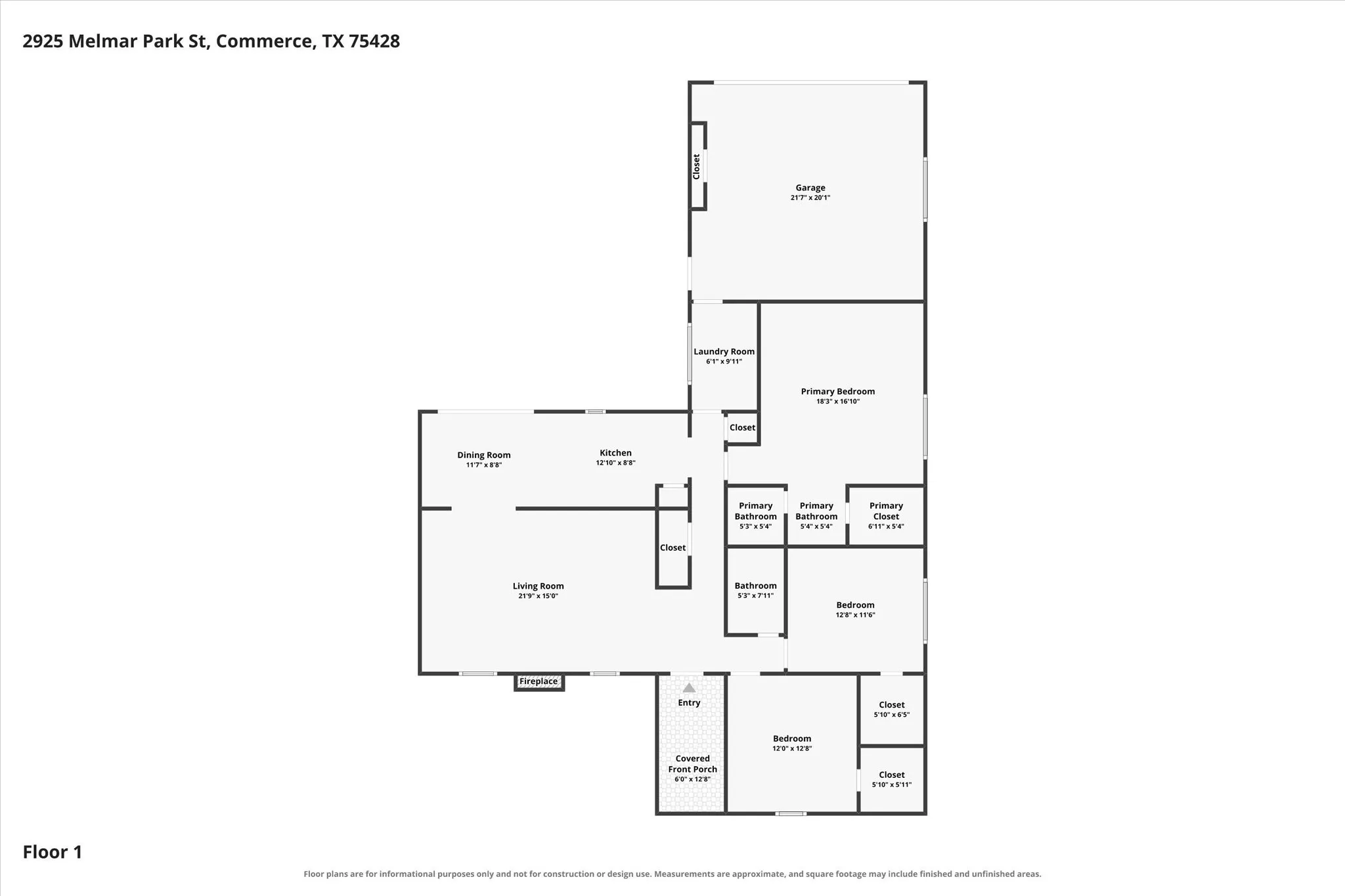 Single Family Residence For Sale in Hunt County , 2925 Melmar Park Street, Commerce, Texas 75428, 3 Bedroom, 2 Bathroom, 2 Garage spaces, 1,725 Sqft, built in 1970, mls#21363421, Real Estate Agent in Commerce, Homes For Sale in Hunt county, Homes For Sale in Commerce, Realtor in Commerce Texas, Real Estate Brokerage Independent Realty Texas, Luminita Cordes Realtor