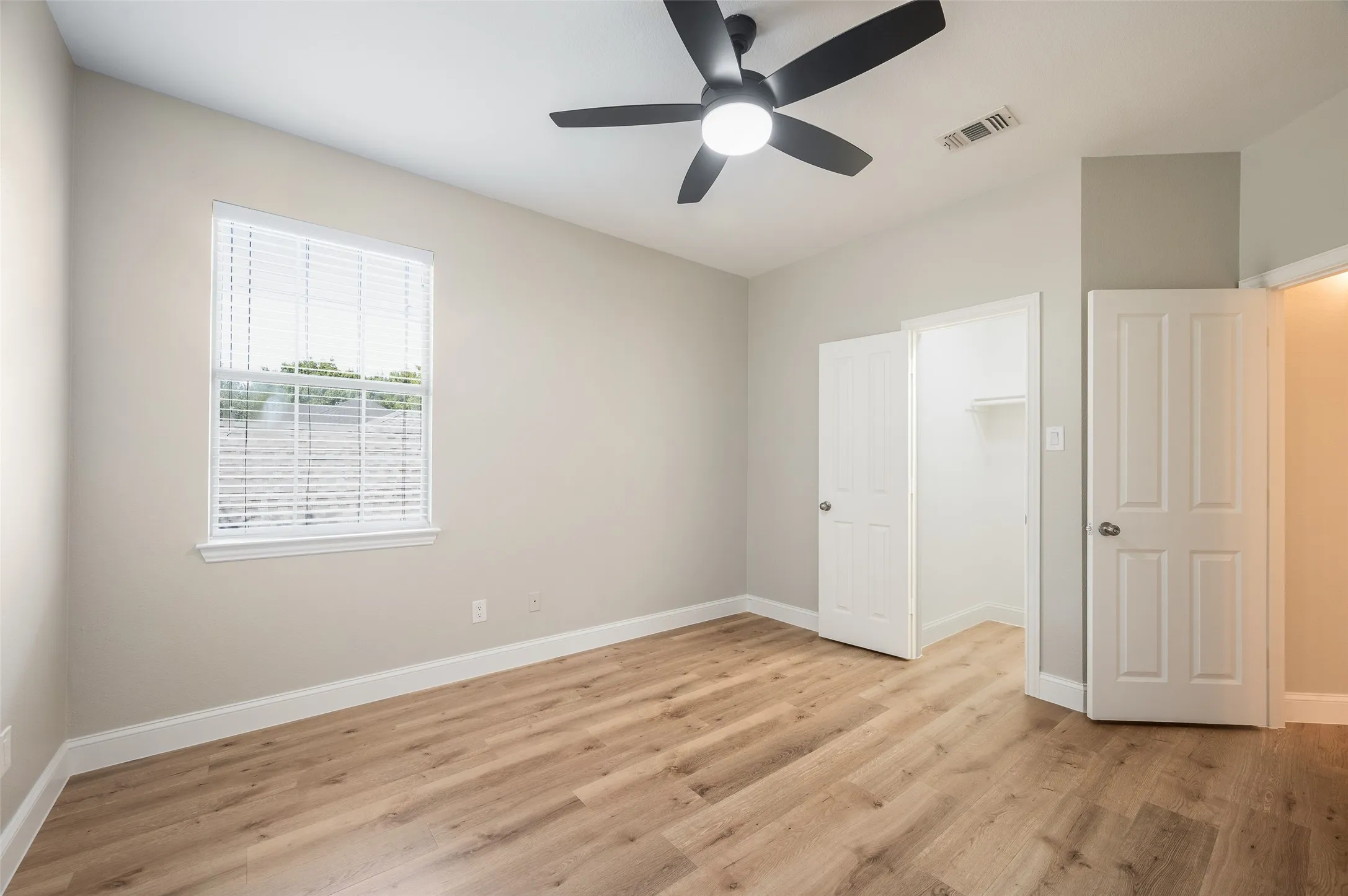 Walk in closet in 3rd bedroom.
