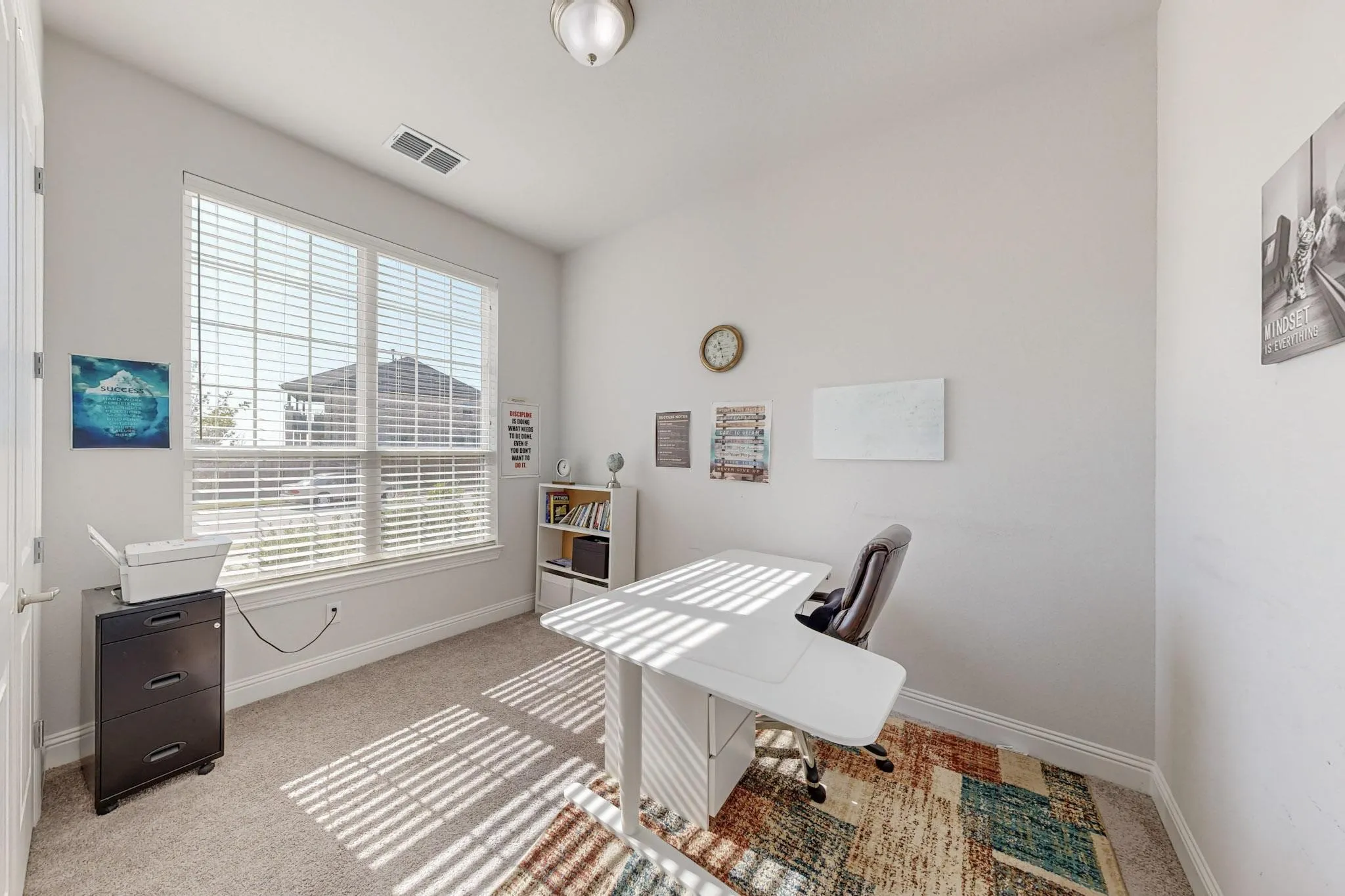View of carpeted office