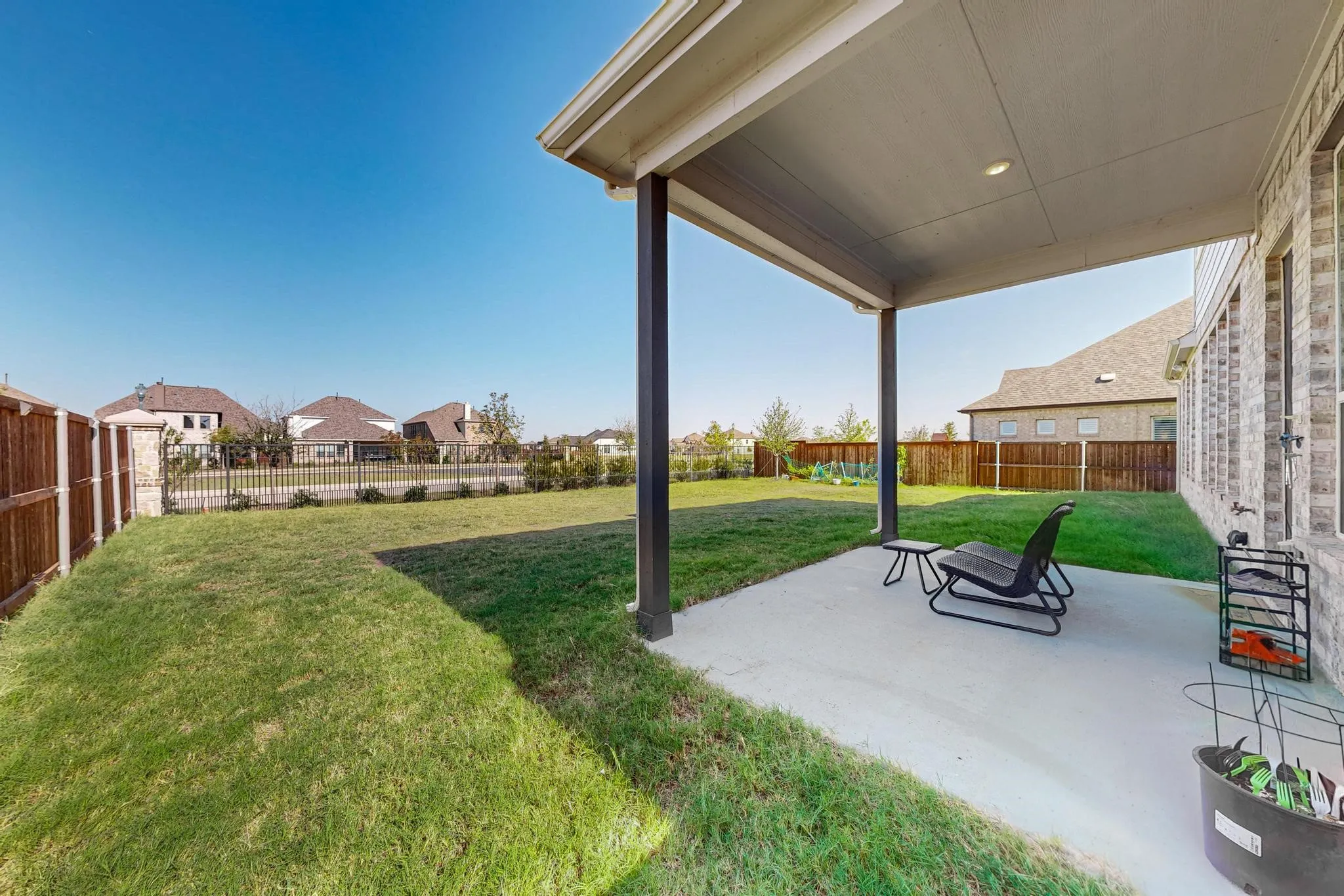 View of yard with a patio area