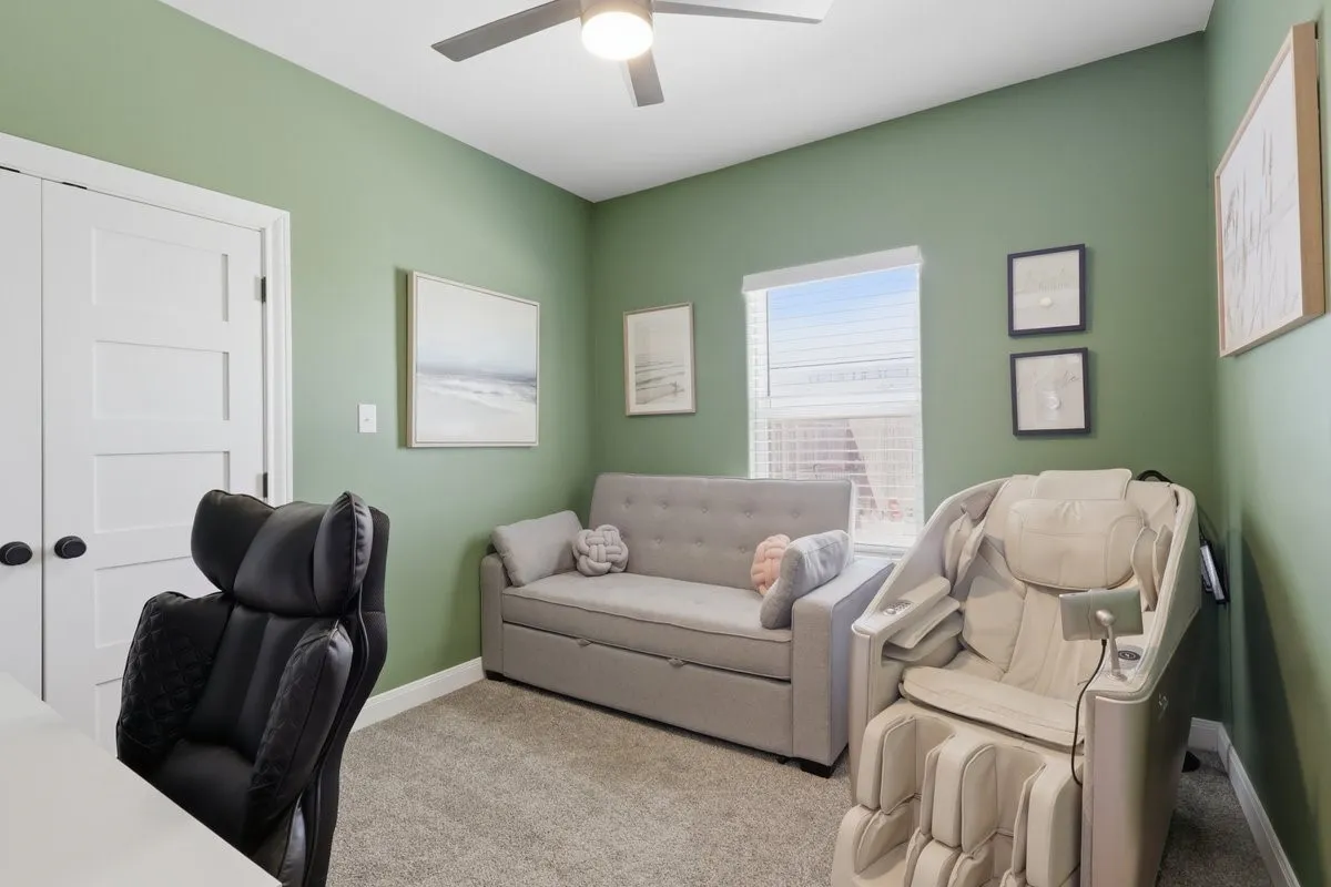 secluded 4th bedroom