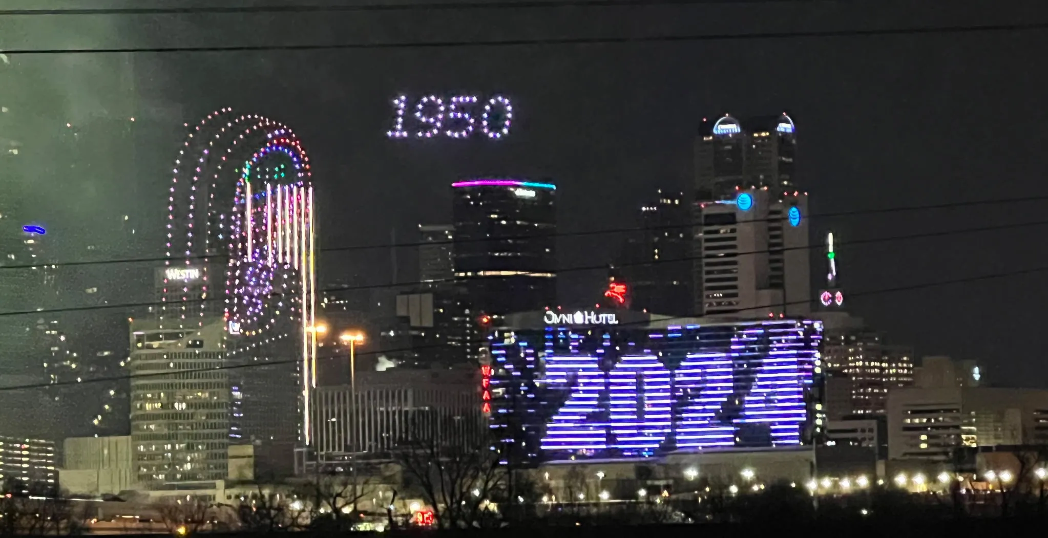 Watch the New Years light show from your bed!