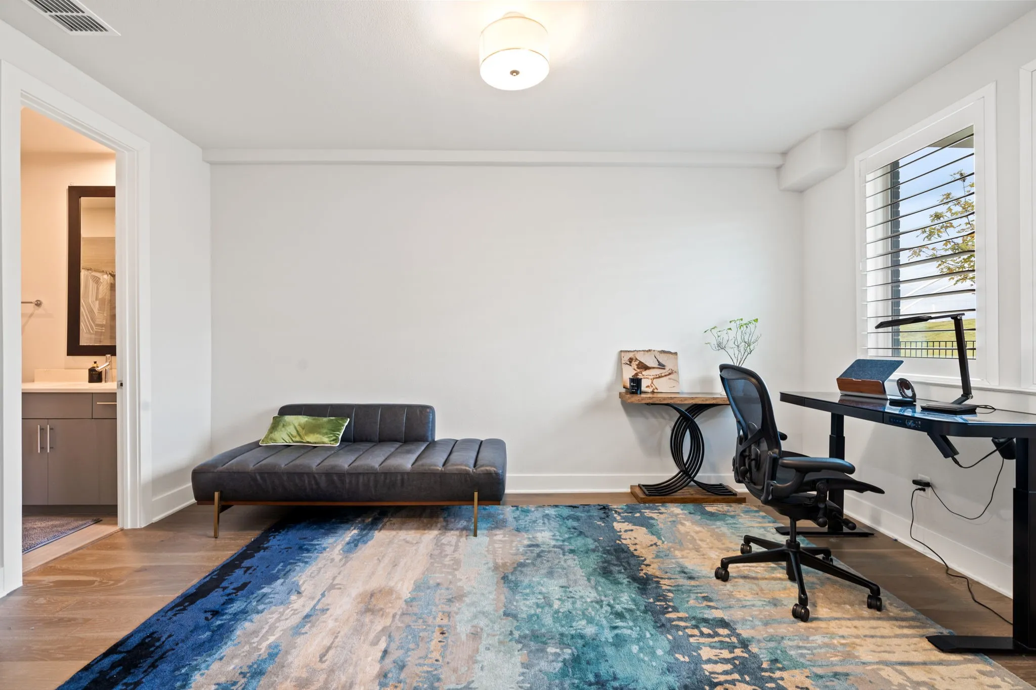 Downstairs bedroom on first floor currently being used as an office