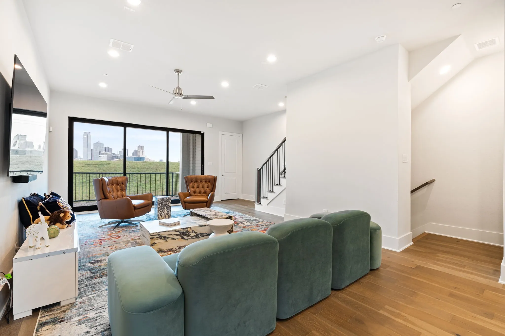 Open living room with amazing views