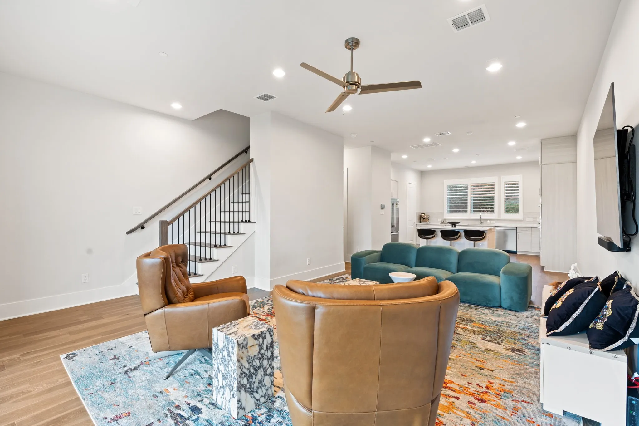 Open living room with amazing views