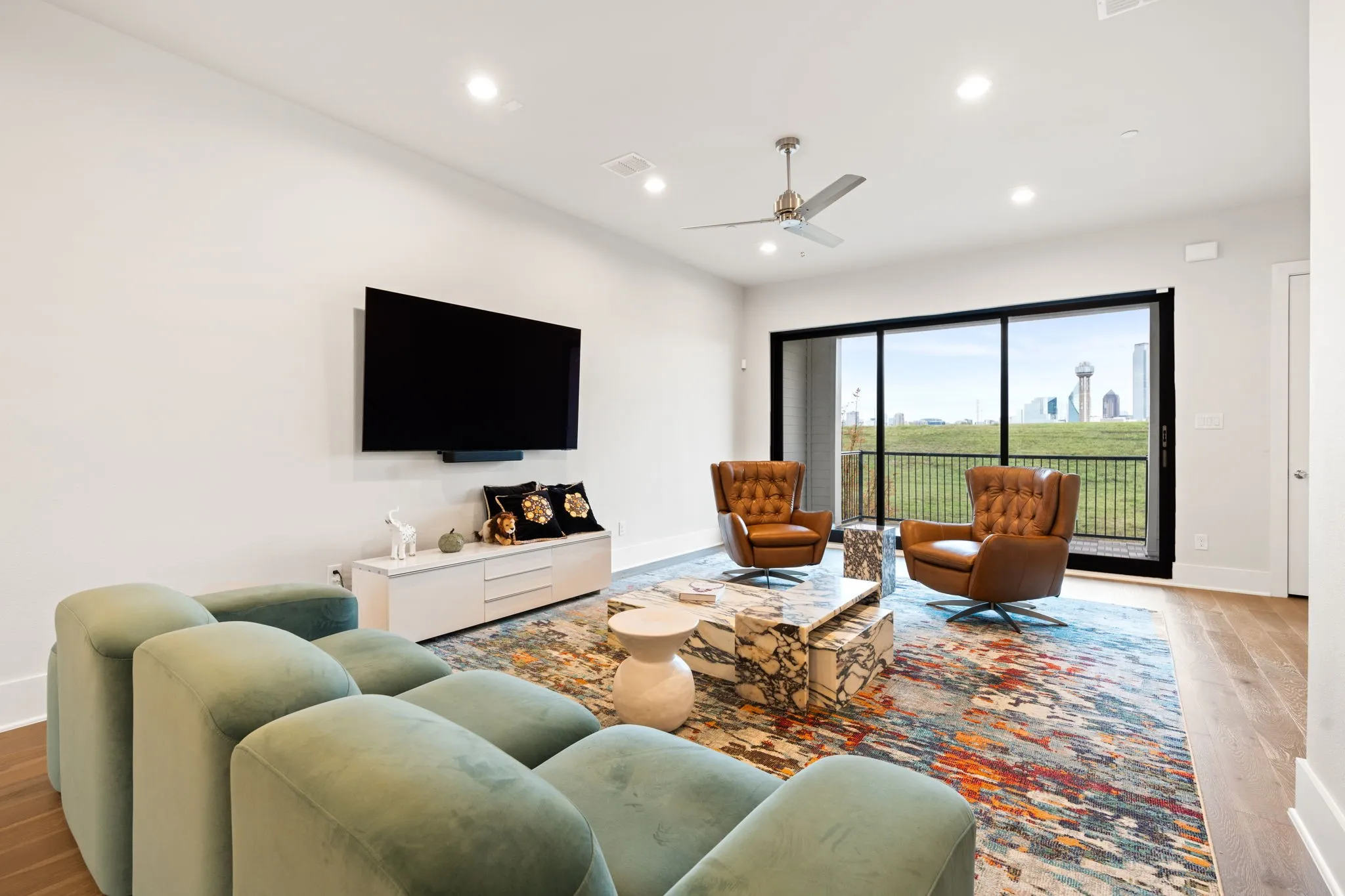 Open living room with amazing views