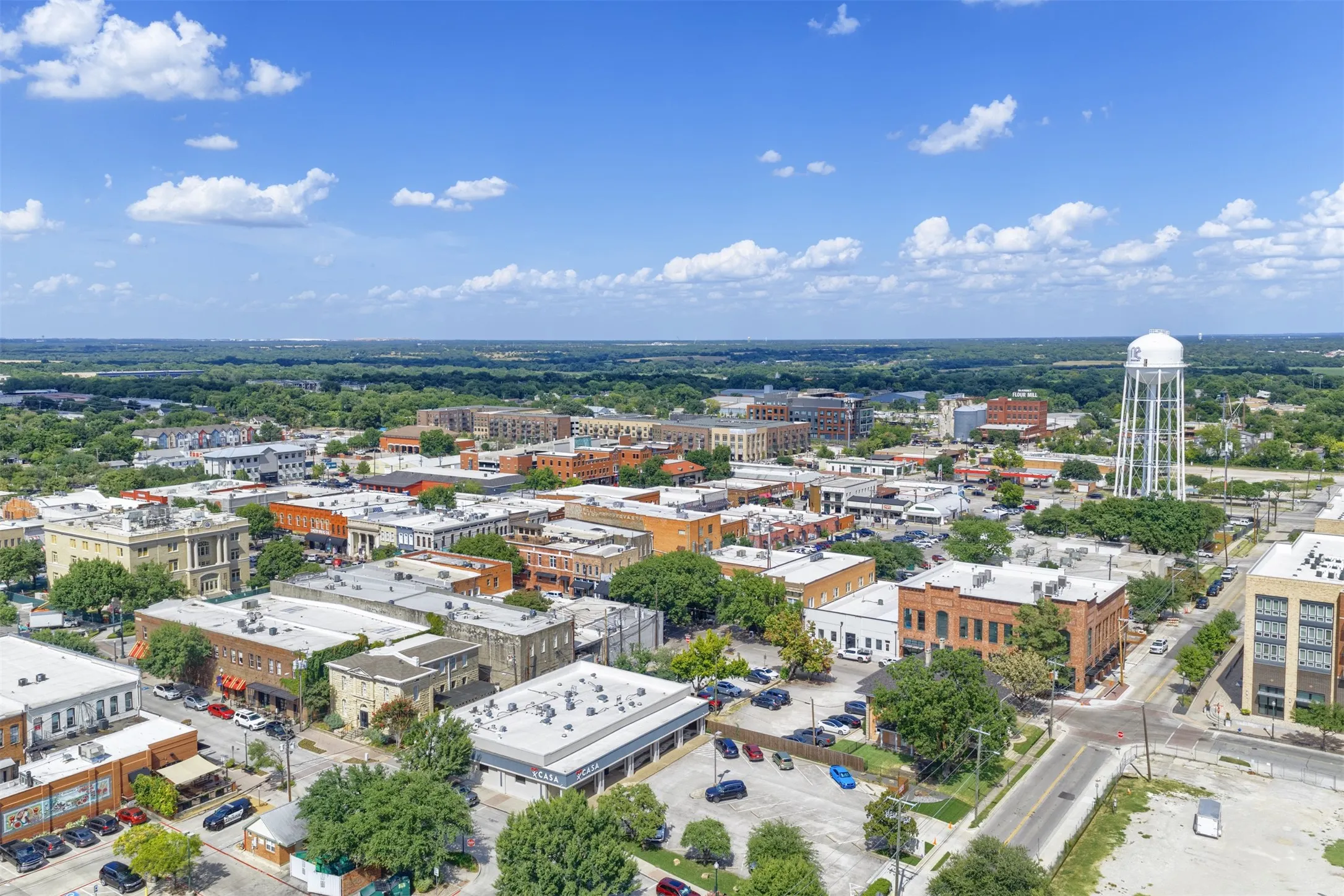 historic Downtown McKinney's shops, restaurants, and courthouse square