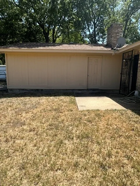 Backyard with patio