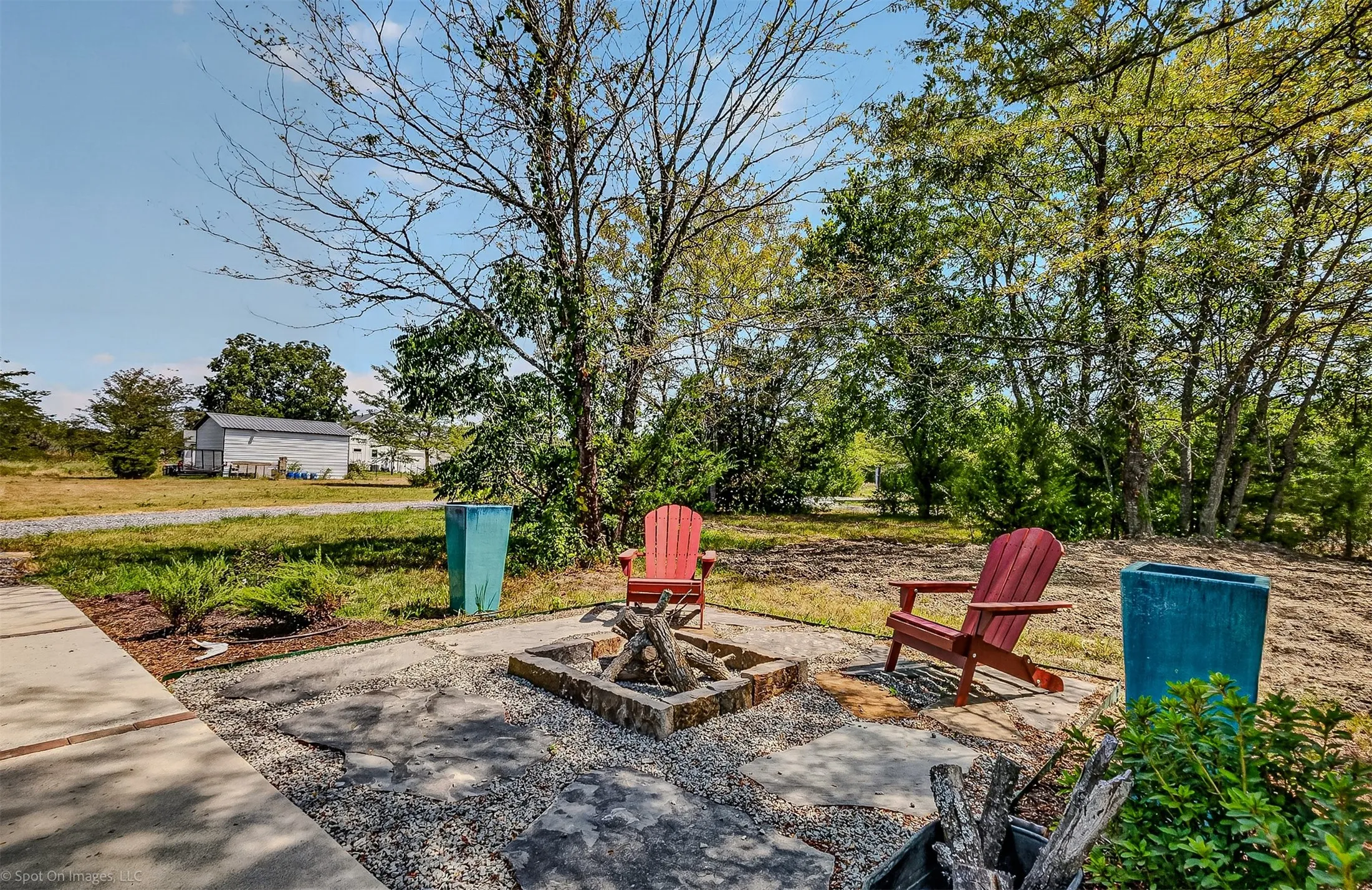 Cozy fire pit for cool fall nights