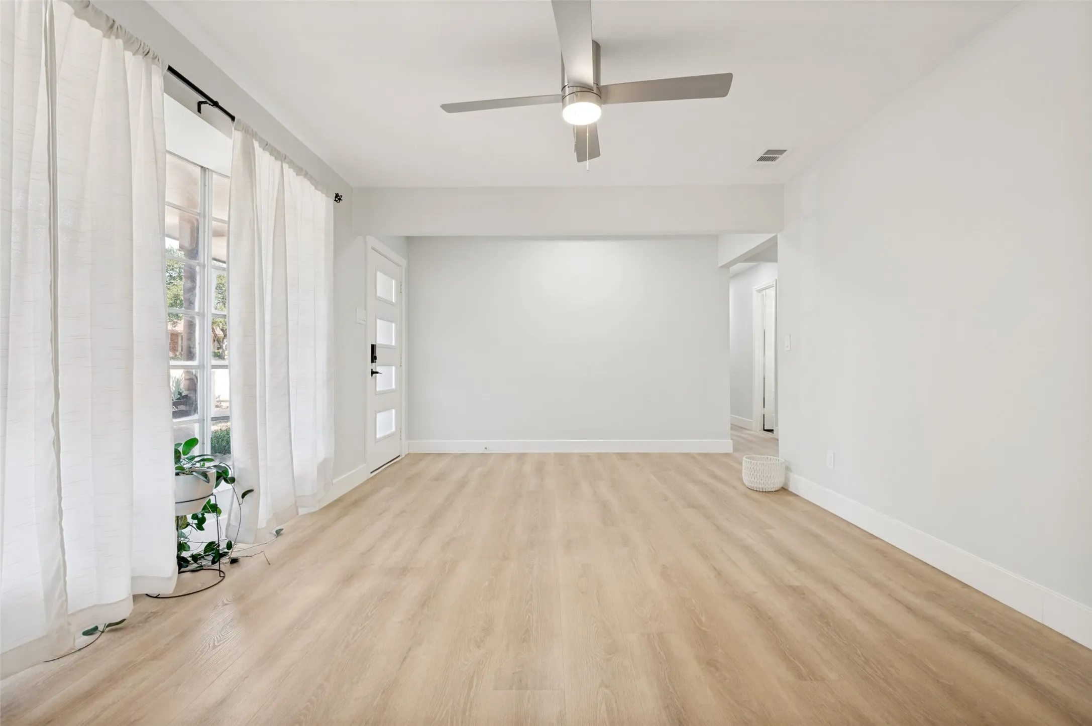 large bay window brings in lots of natural light