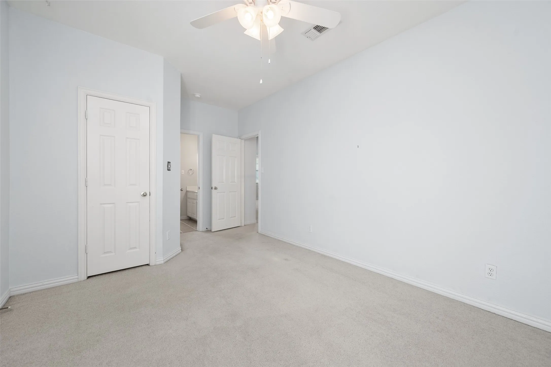 Upstairs bedroom 4 with the other side of the jack and jill bath