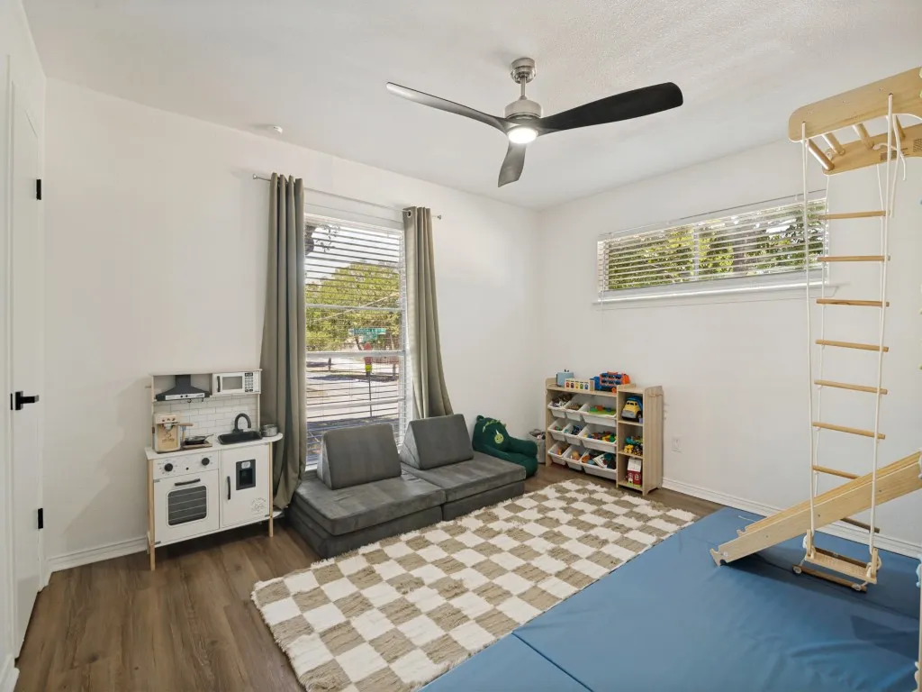 Bedroom currently used as a playroom.