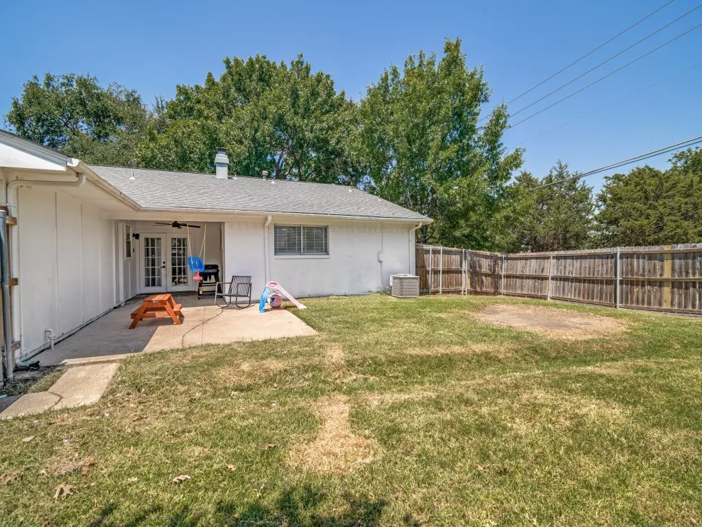 Covered and open patio provides additional play space or a place to relax at the end of the day.