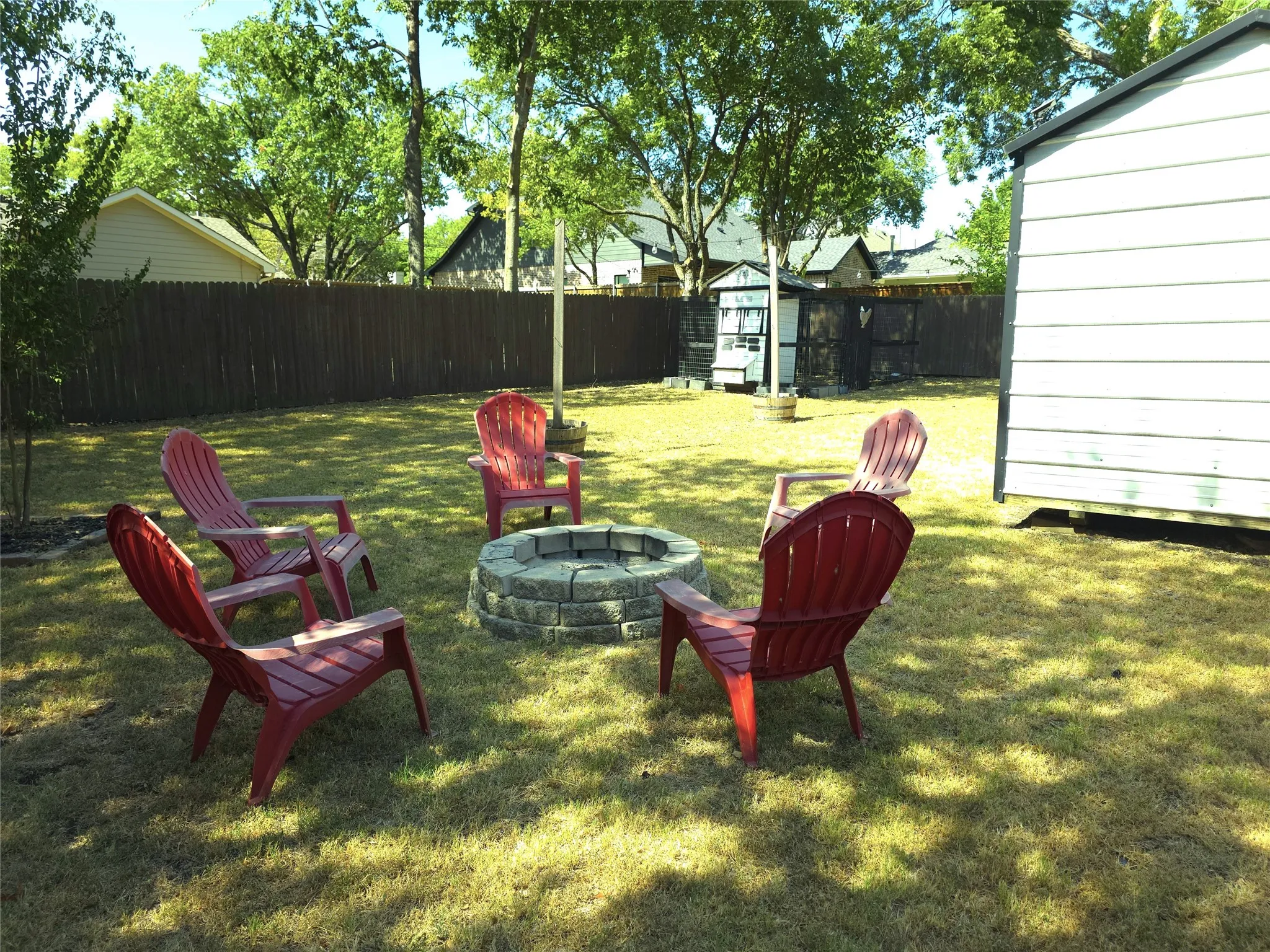 Fire pit sitting area