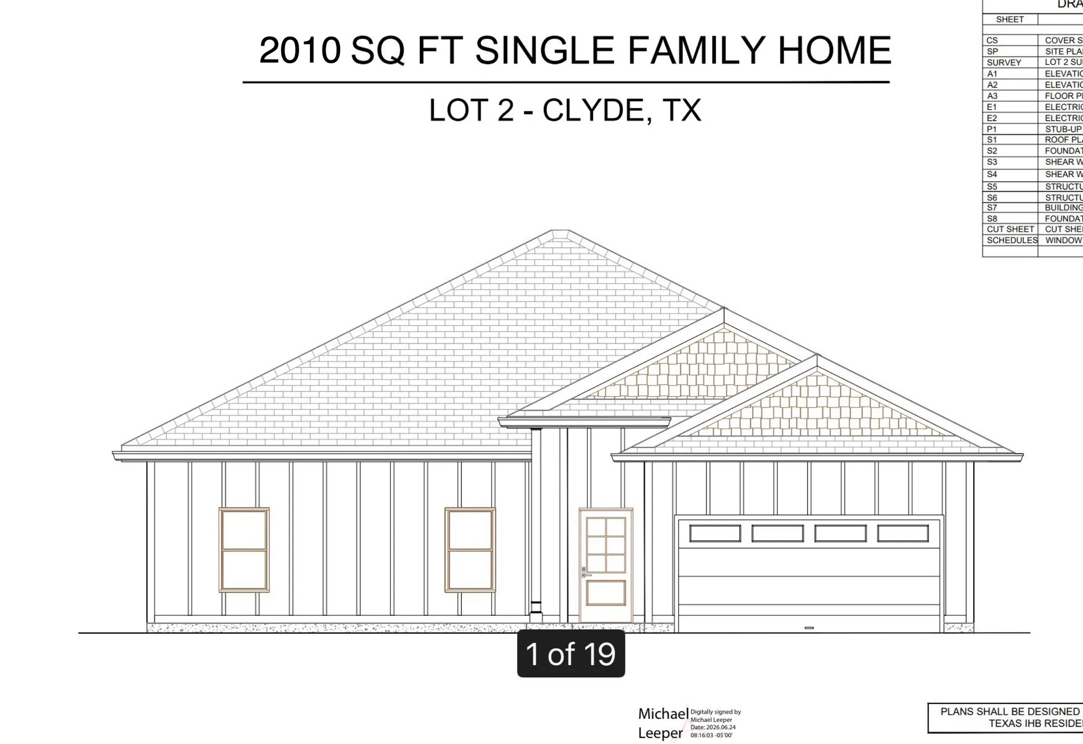 Single Family Residence For Sale in Callahan County , 104 Shallow Water Court, Clyde, Texas 79510, 4 Bedroom, 2 Bathroom, 2 Garage spaces, 2,010 Sqft, built in 2026, Price $364,040, mls#21363645, Real Estate Agent in Clyde, Homes For Sale in Callahan county, Homes For Sale in Clyde, Realtor in Clyde Texas, Real Estate Brokerage Independent Realty Texas, Luminita Cordes Realtor