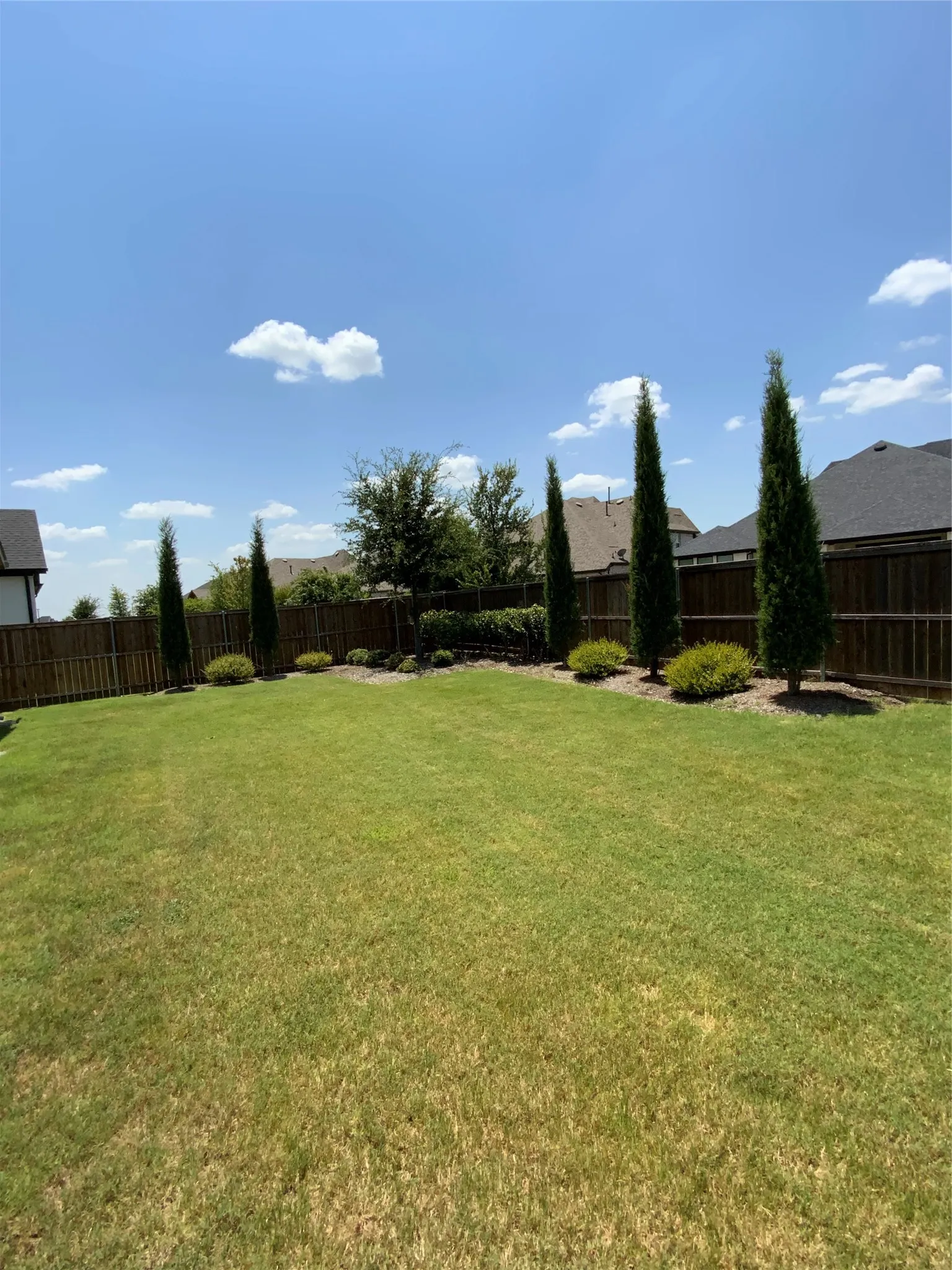 Yard is big enough for a pol