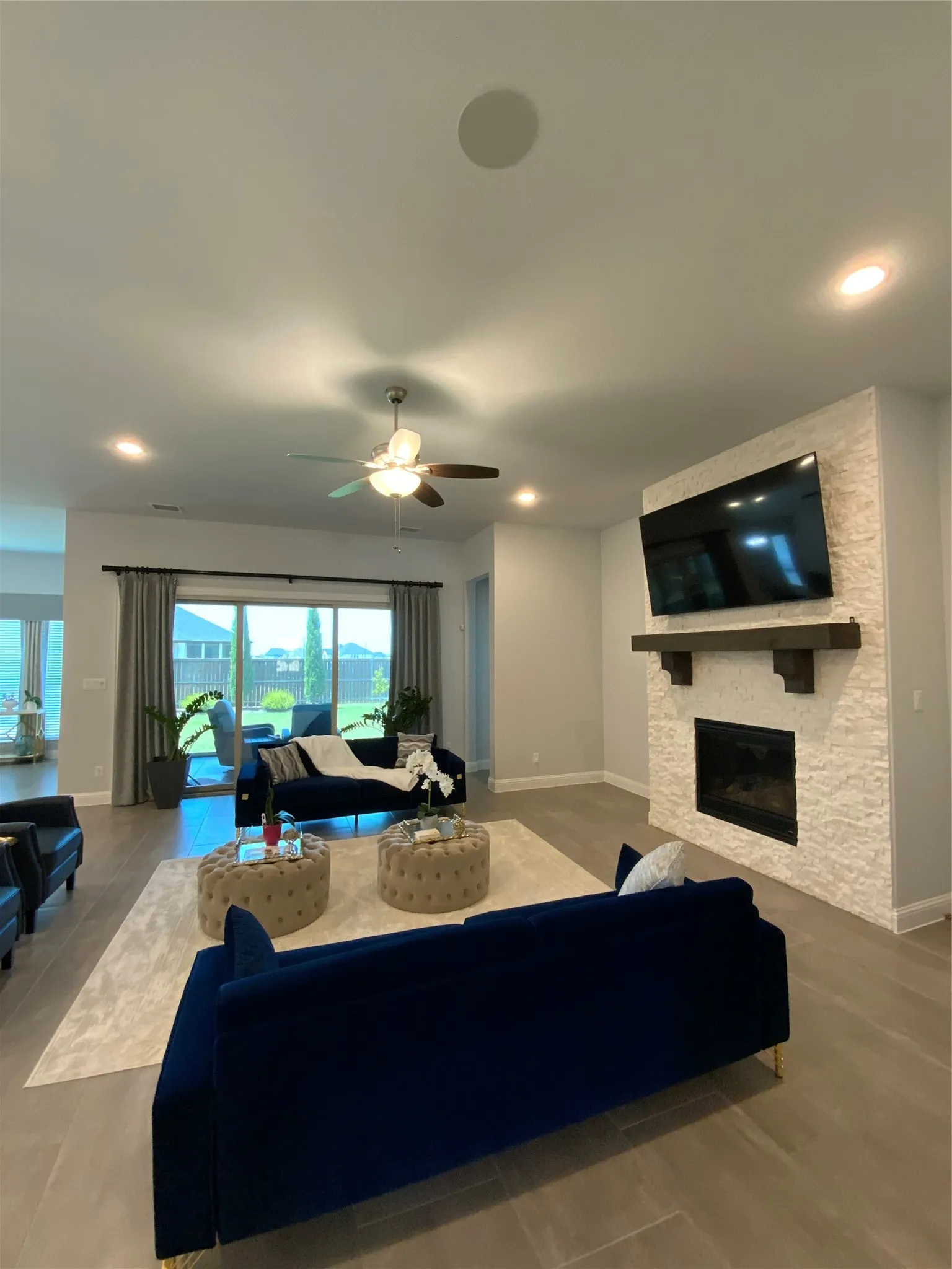 Sliding doors to outside patio