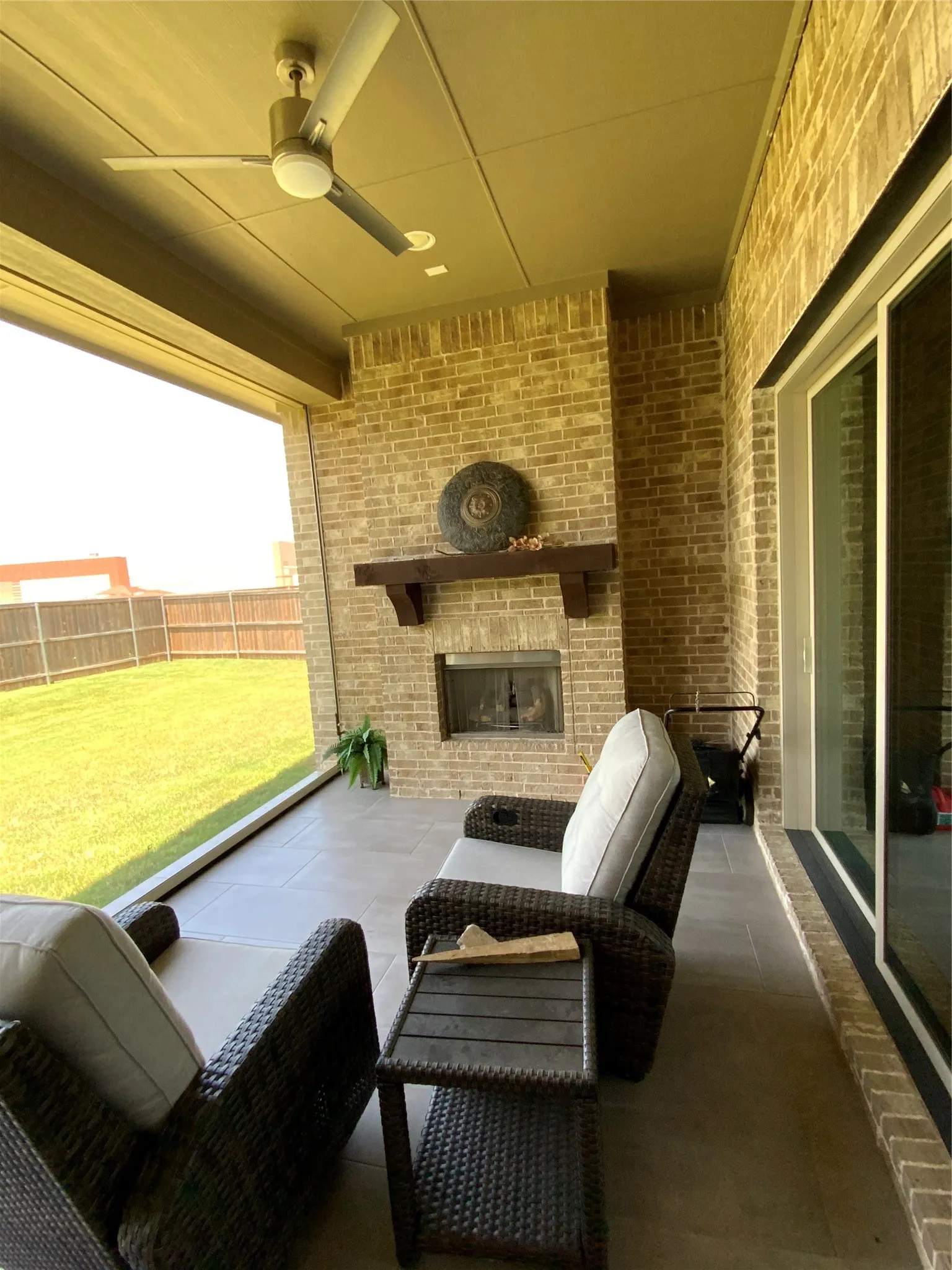 Beautiful patio for your morning coffee