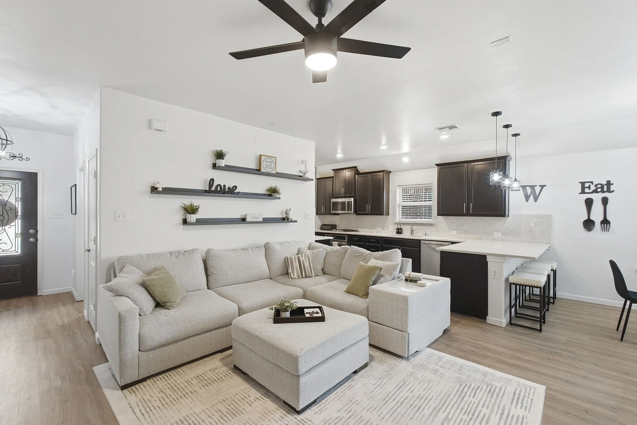 Spacious living area