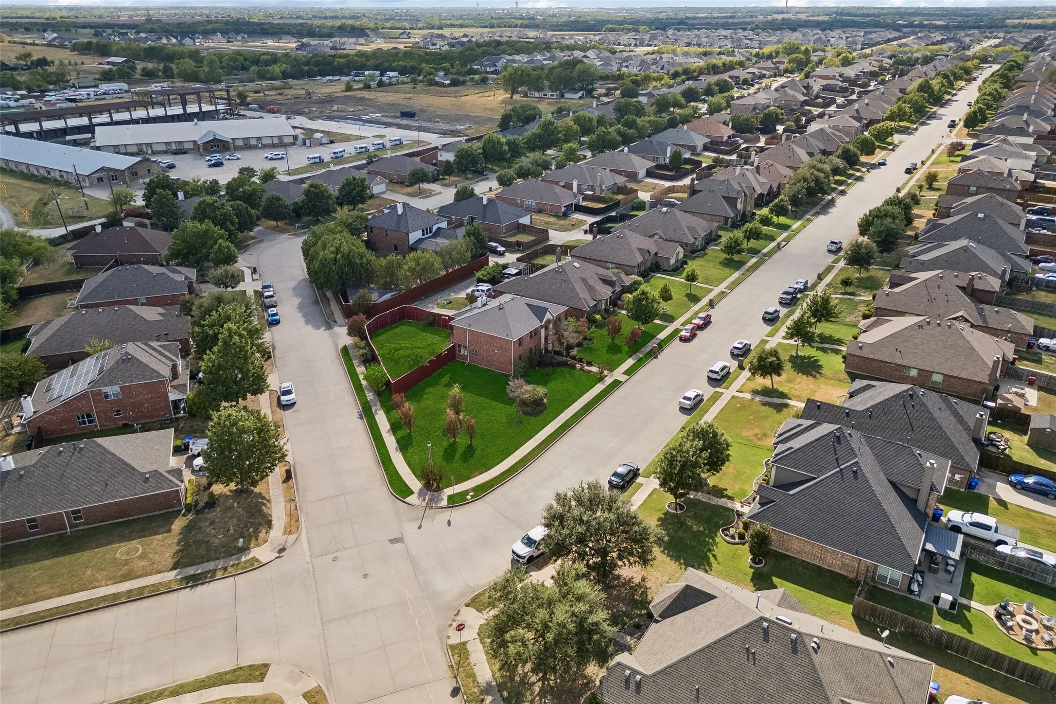 Aerial - virtually staged