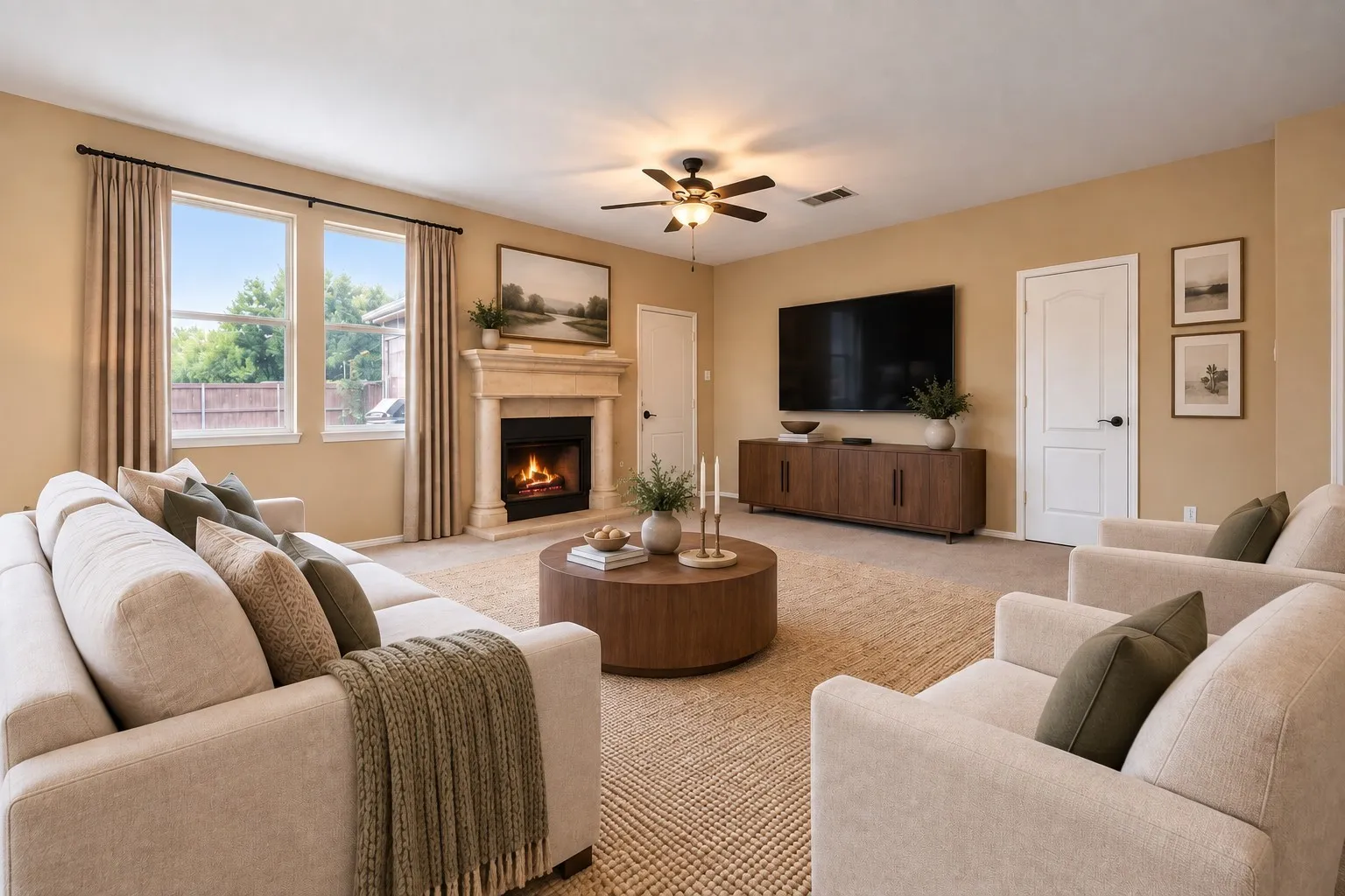 Living Room—Virtually Staged