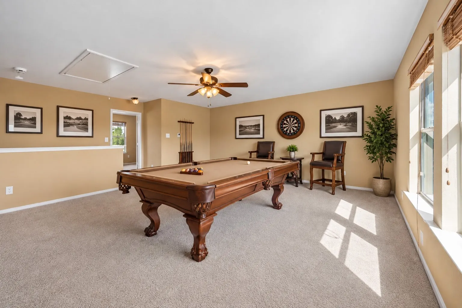 Game Room—Virtually Staged