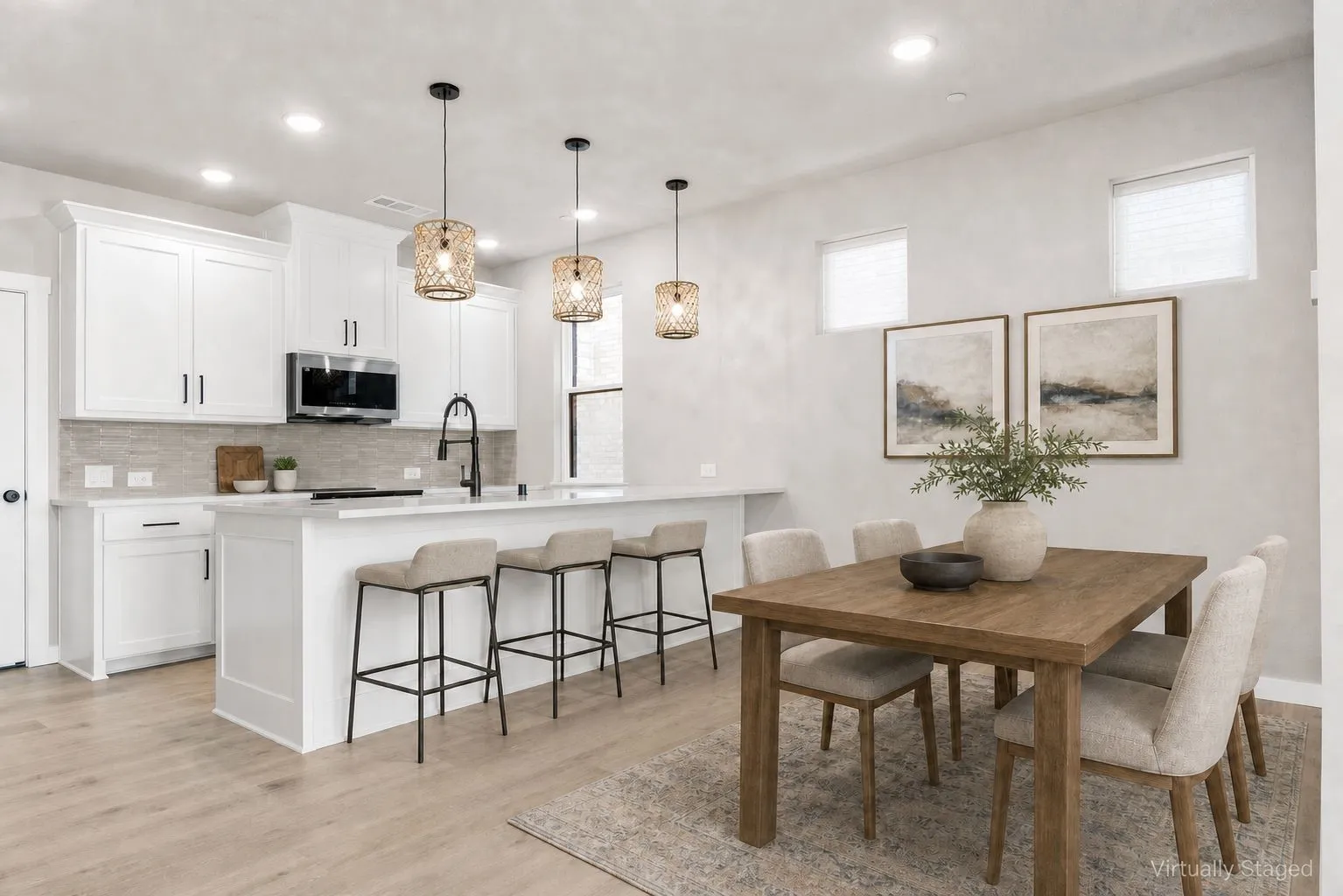 4626 White Buffalo vs ELm dining kitchen