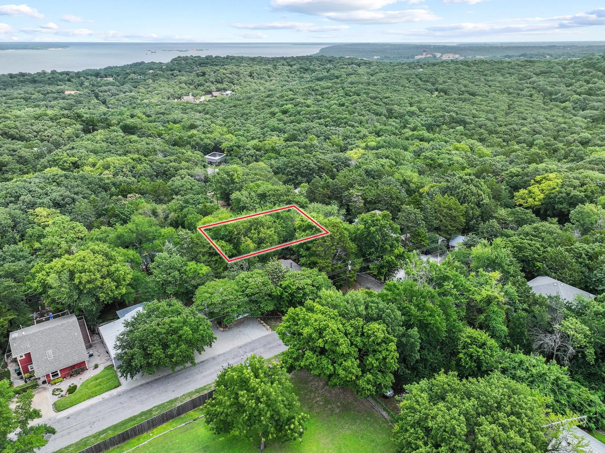 Wooded lot with mature trees