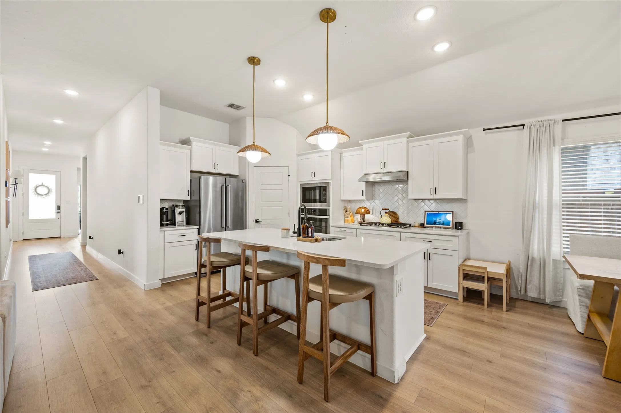 With doors for added privacy. Windows for natural light.