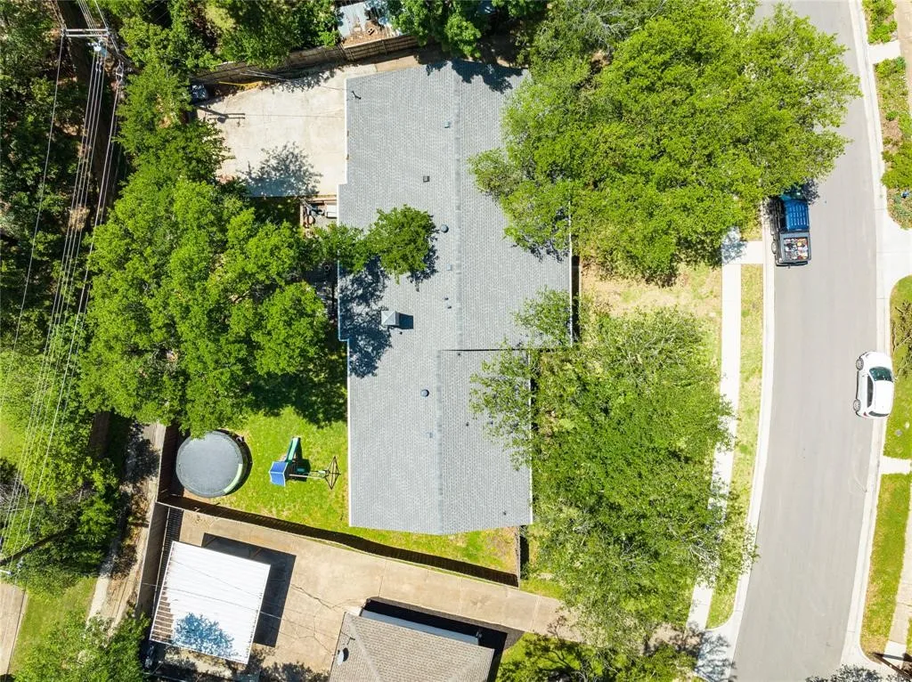 Arial shot of property