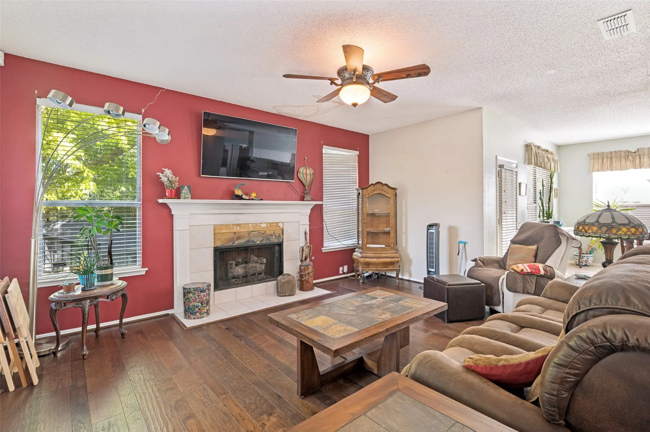 Living Area with Hardwood Fllors